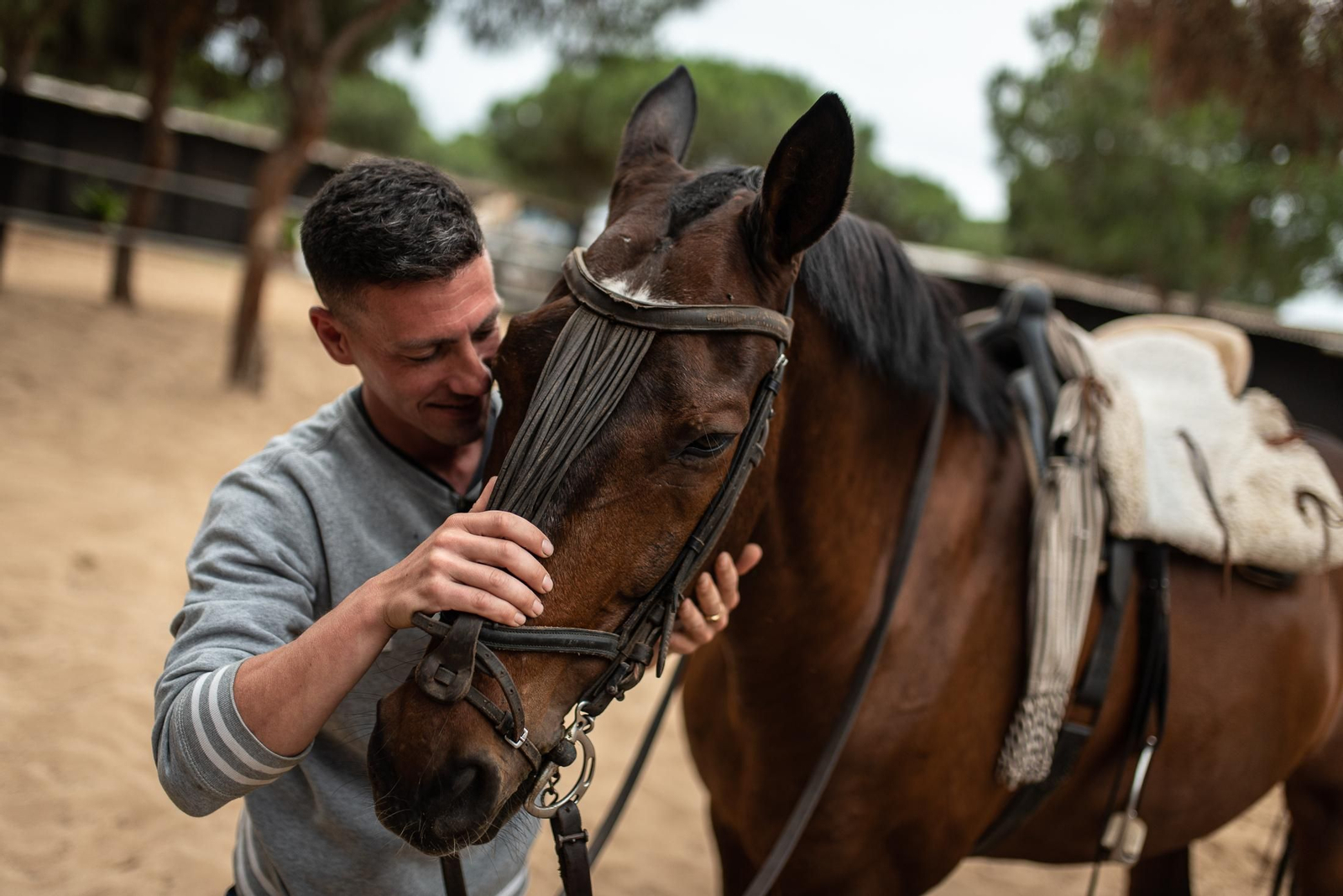 Un paseo a caballo por Doñana en imágenes