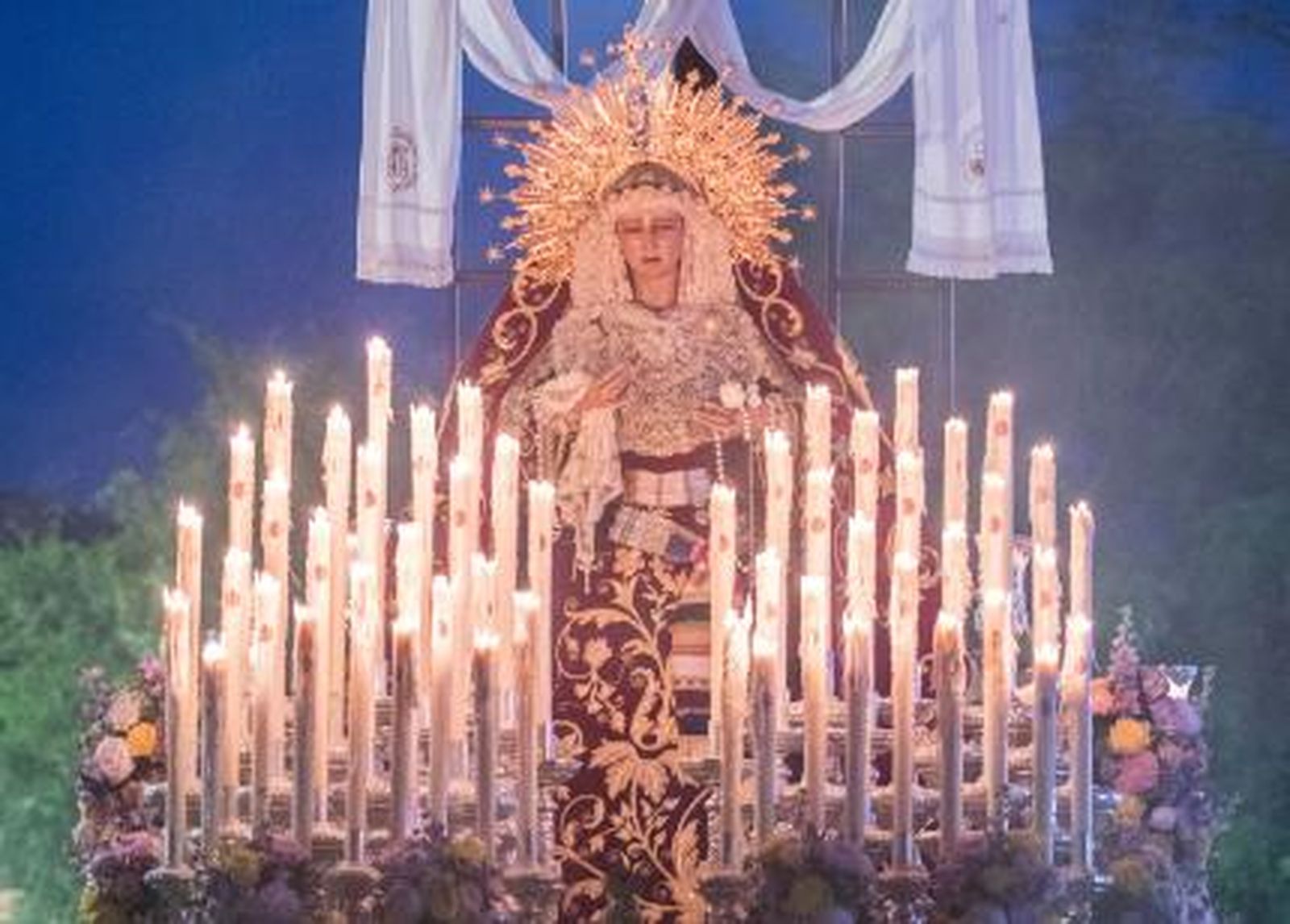 La Virgen de los Desamparados, titular de la parroquia