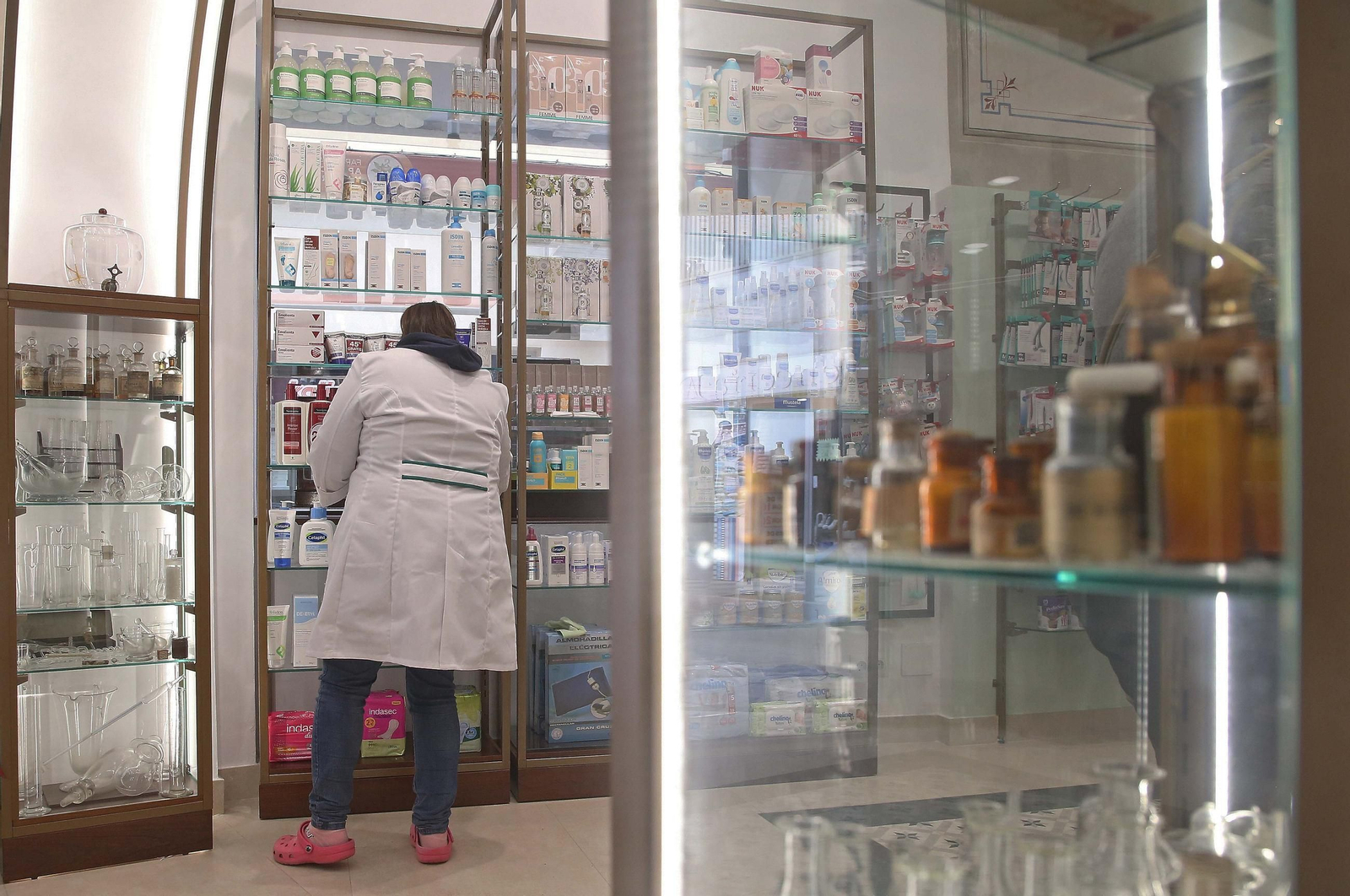 El interior de una farmacia rural, en una imagen de archivo.