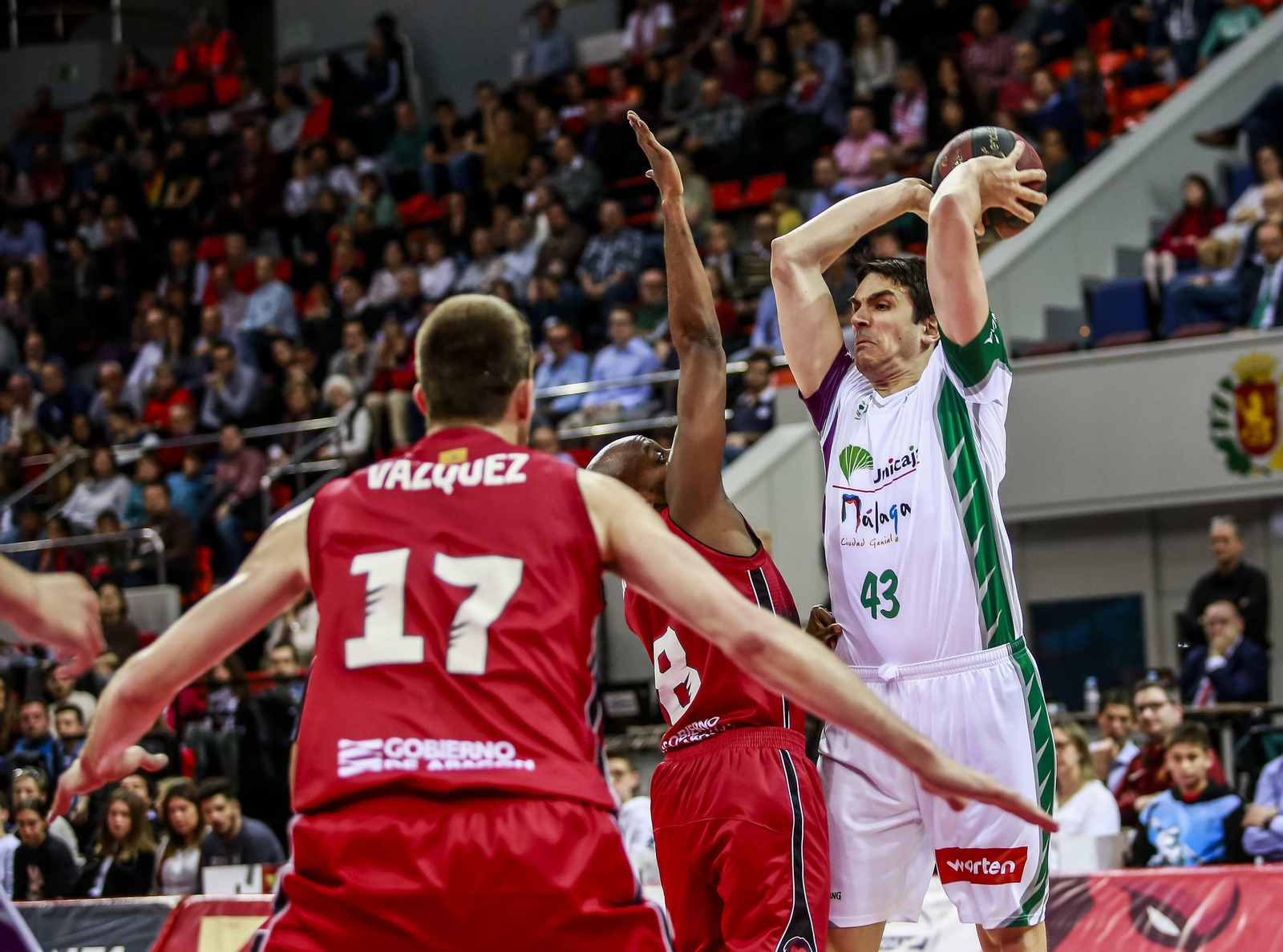 El Tecnyconta Zaragoza - Unicaja, en fotos