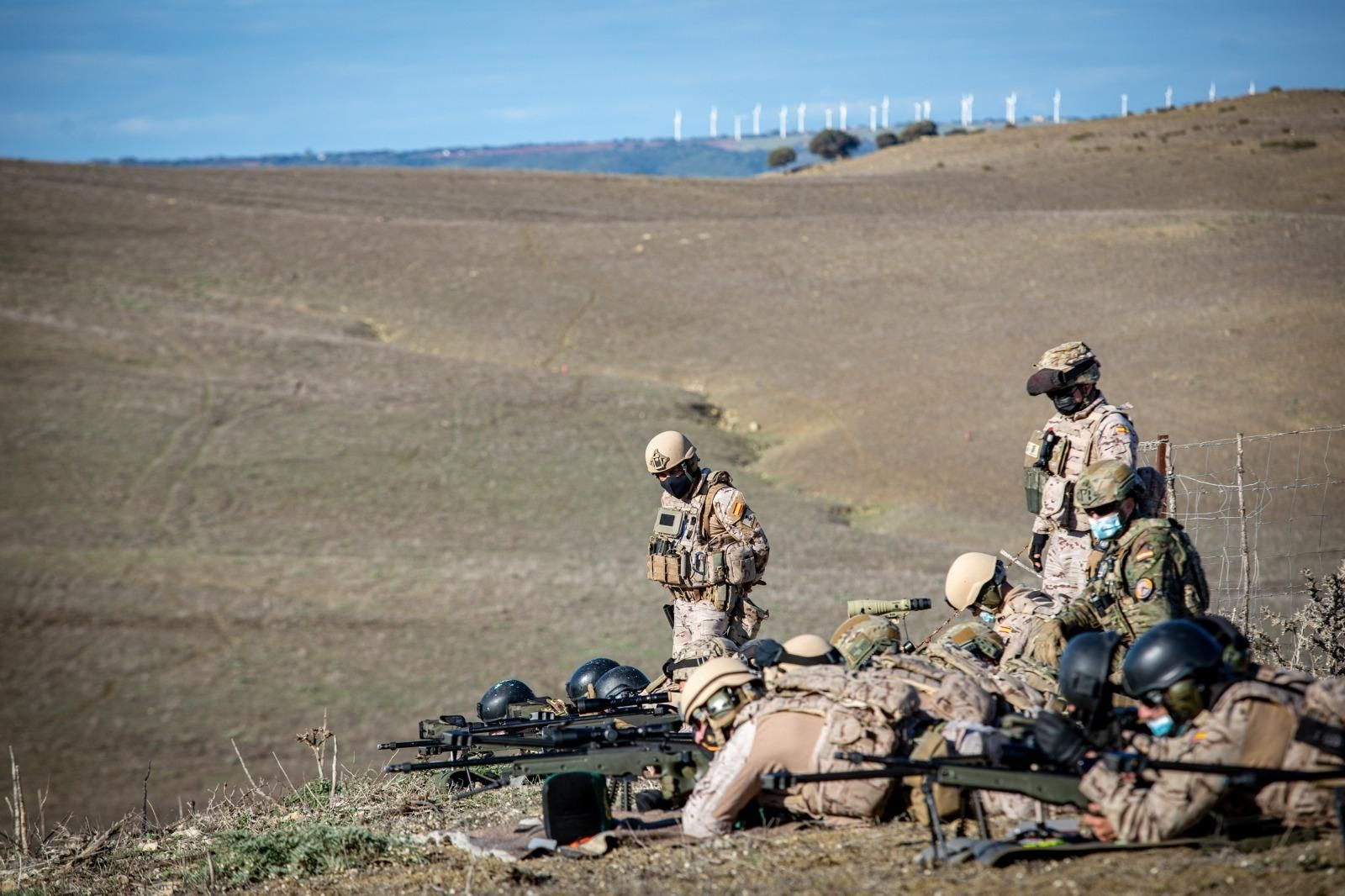 Infantería de Marina: Imágenes del ejercicio de tiradores de precisión de la FUPRO en el Retín