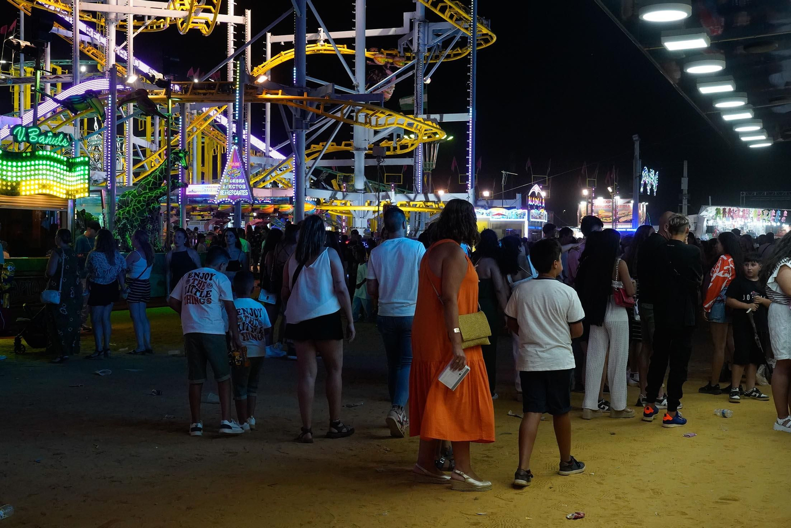 Imágenes del ambiente de Colombinas el día 3 de agosto