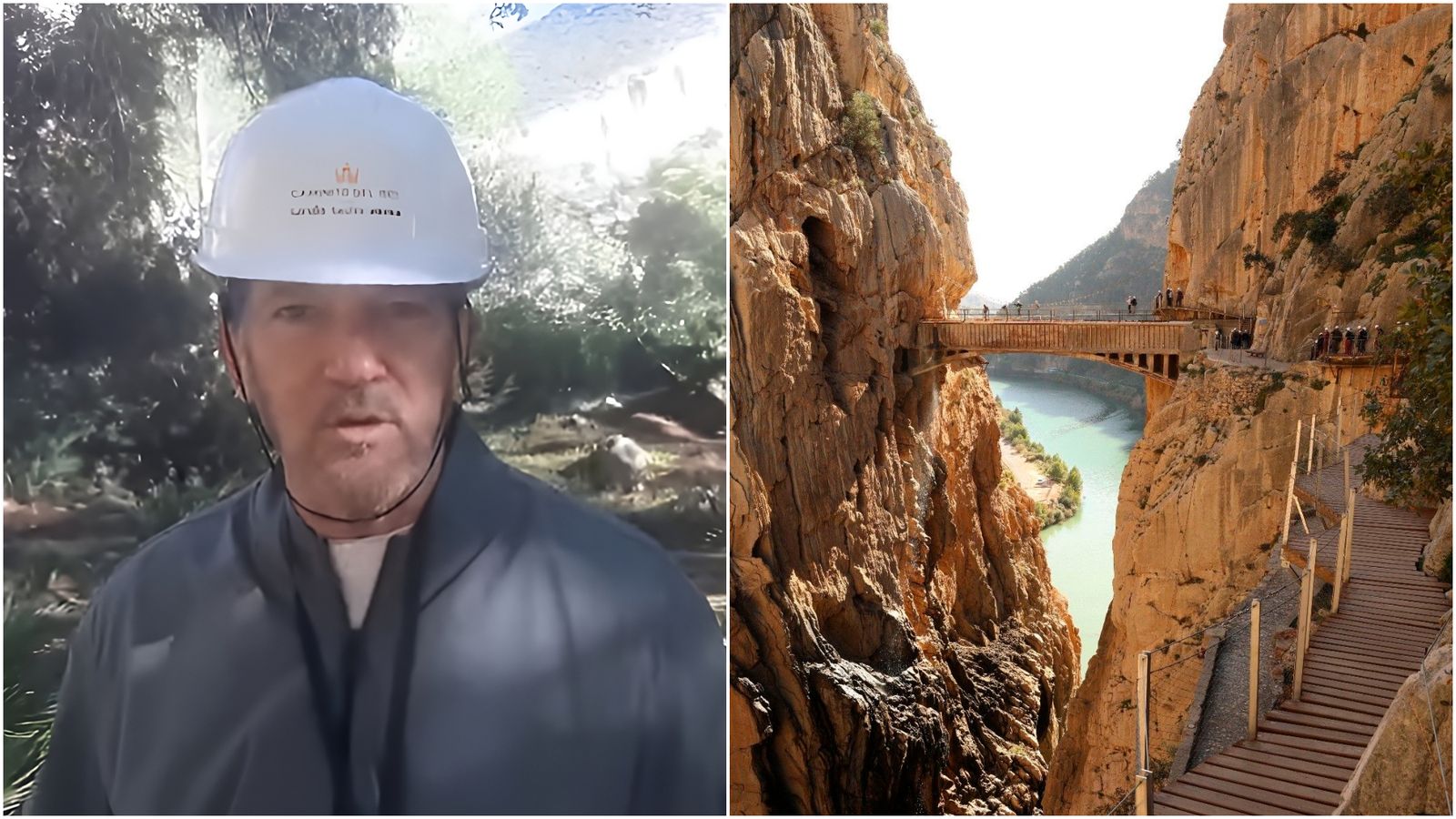 Antonio Banderas y el Caminito del Rey.