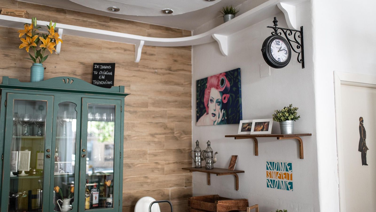 El interior del restaurante