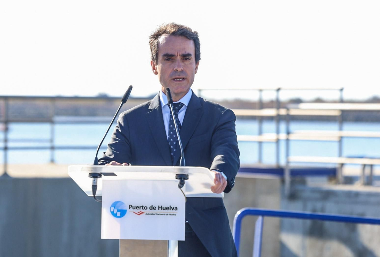 Imágenes de la inauguración de la doble rampa Ro-ro del Muelle Sur del Puerto de Huelva