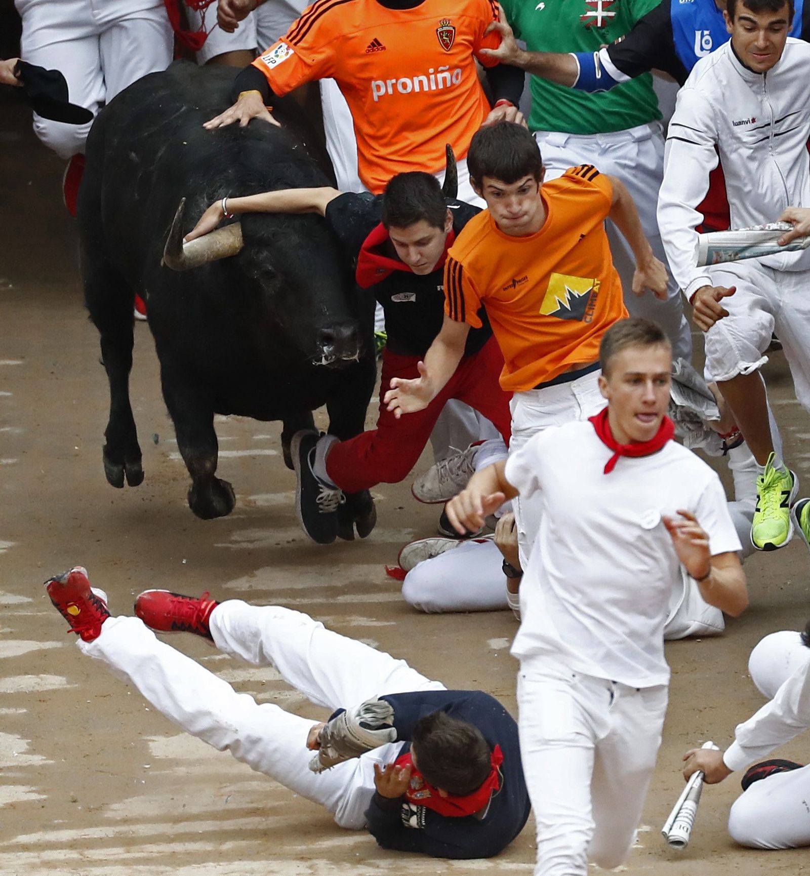 Las imágenes del encierro de los toros de Jandilla