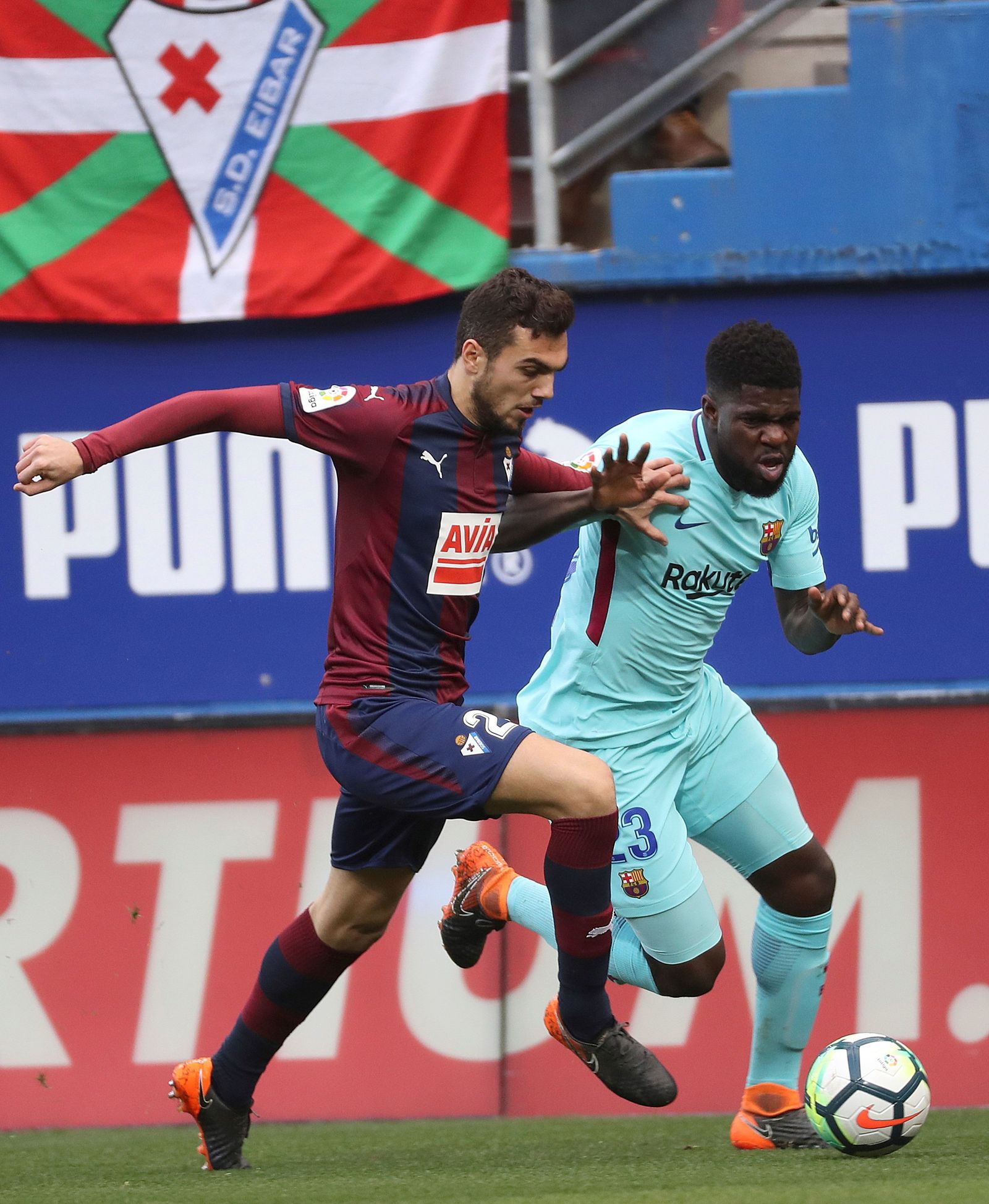 El Eibar-Barcelona, en imágenes