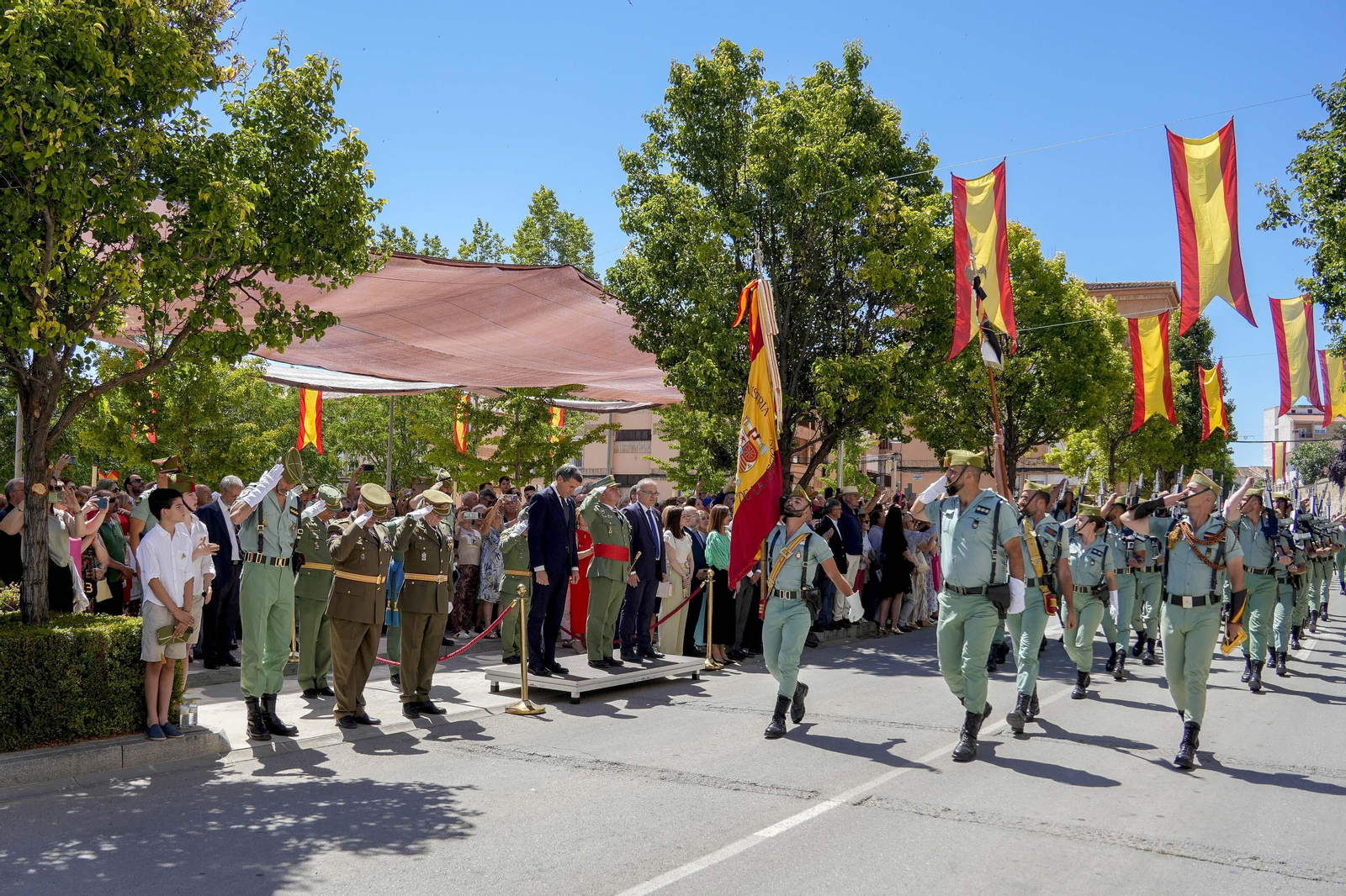 Imagen del desfile celebrado tras la jura de bandera Imagen del desfile celebrado tras la jura de bandera