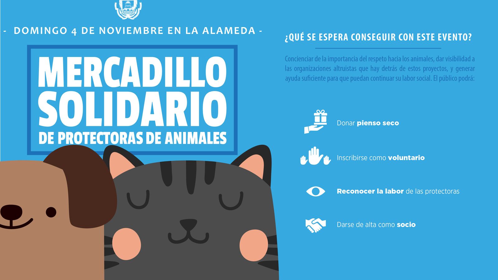 Cartel que anuncia la cita del próximo 4 de noviembre