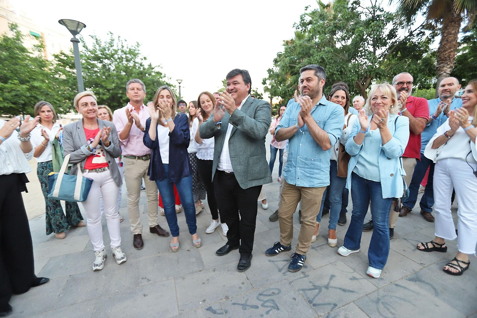 Acto de inicio de campaña de Gabriel Cruz a la alcaldía de Huelva.
