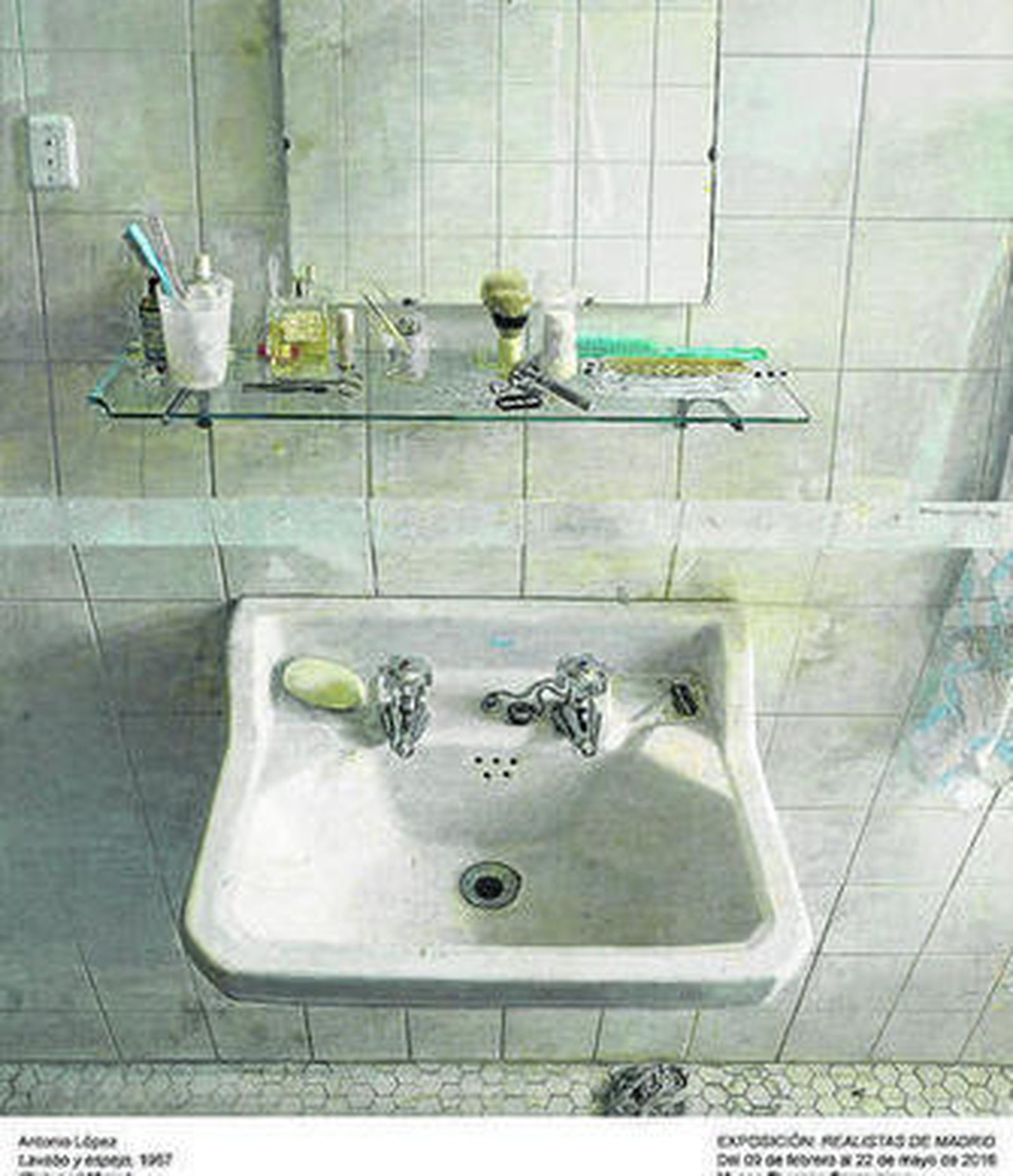 'Lavabo y espejo', obra de Antonio López de 1967.