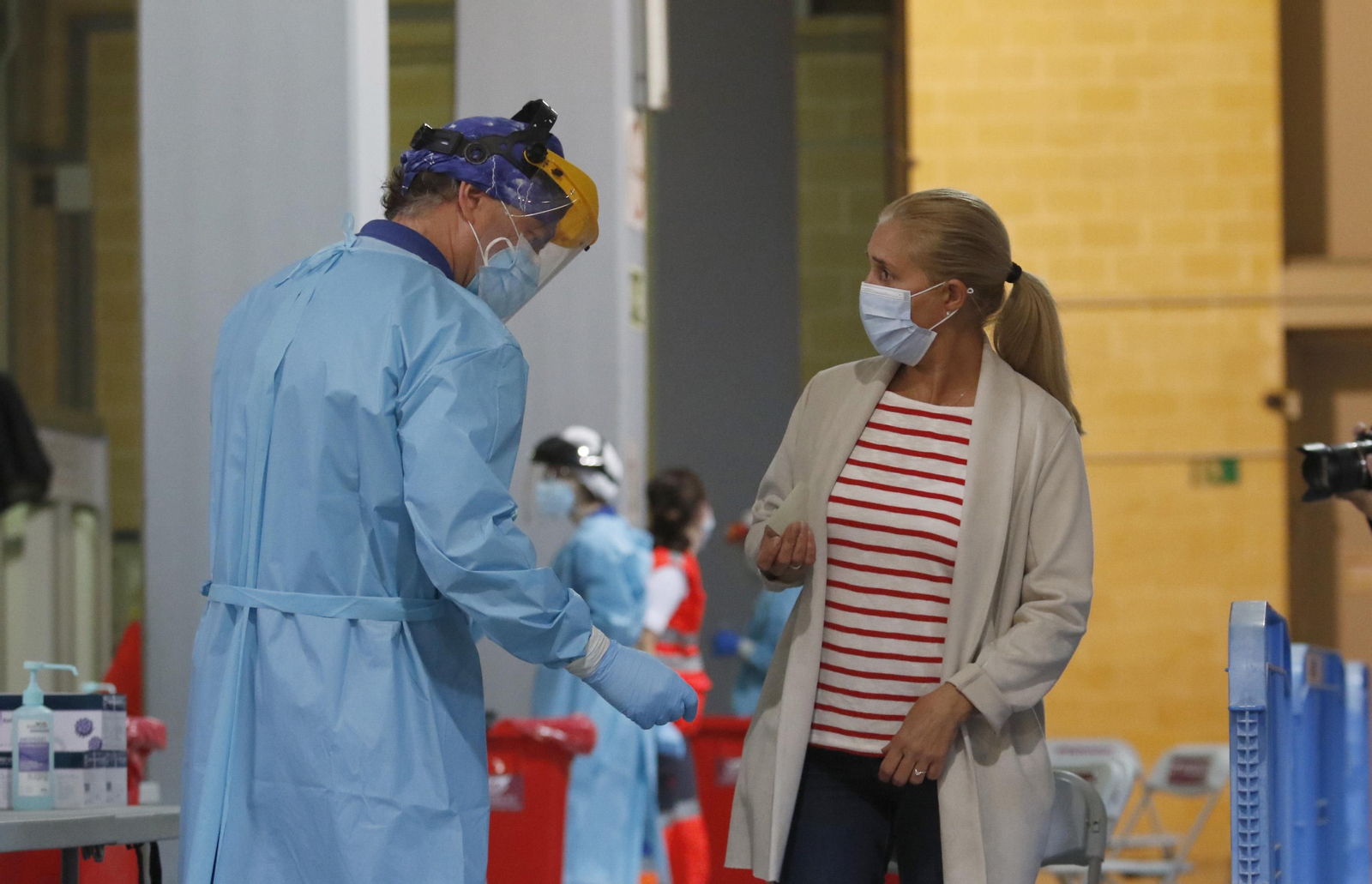 Las fotos del cribado en Vista Alegre