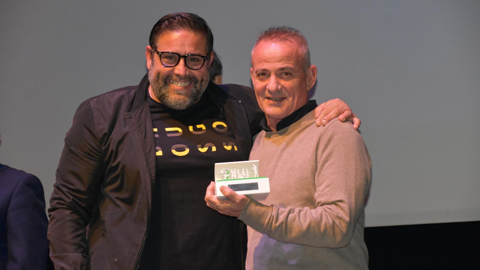 Algunos de los entrenadores premiados en esta gala dedicada a los técnicos almerienses.