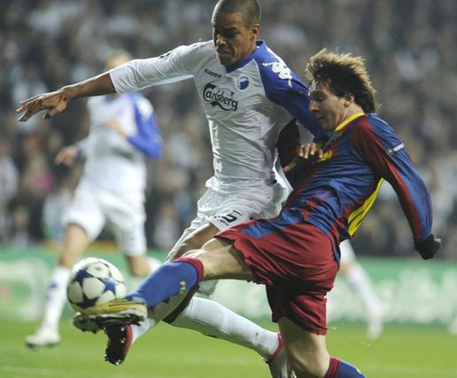 El Barcelona no pasa del empate 1-1 en Copenhague. / AFP