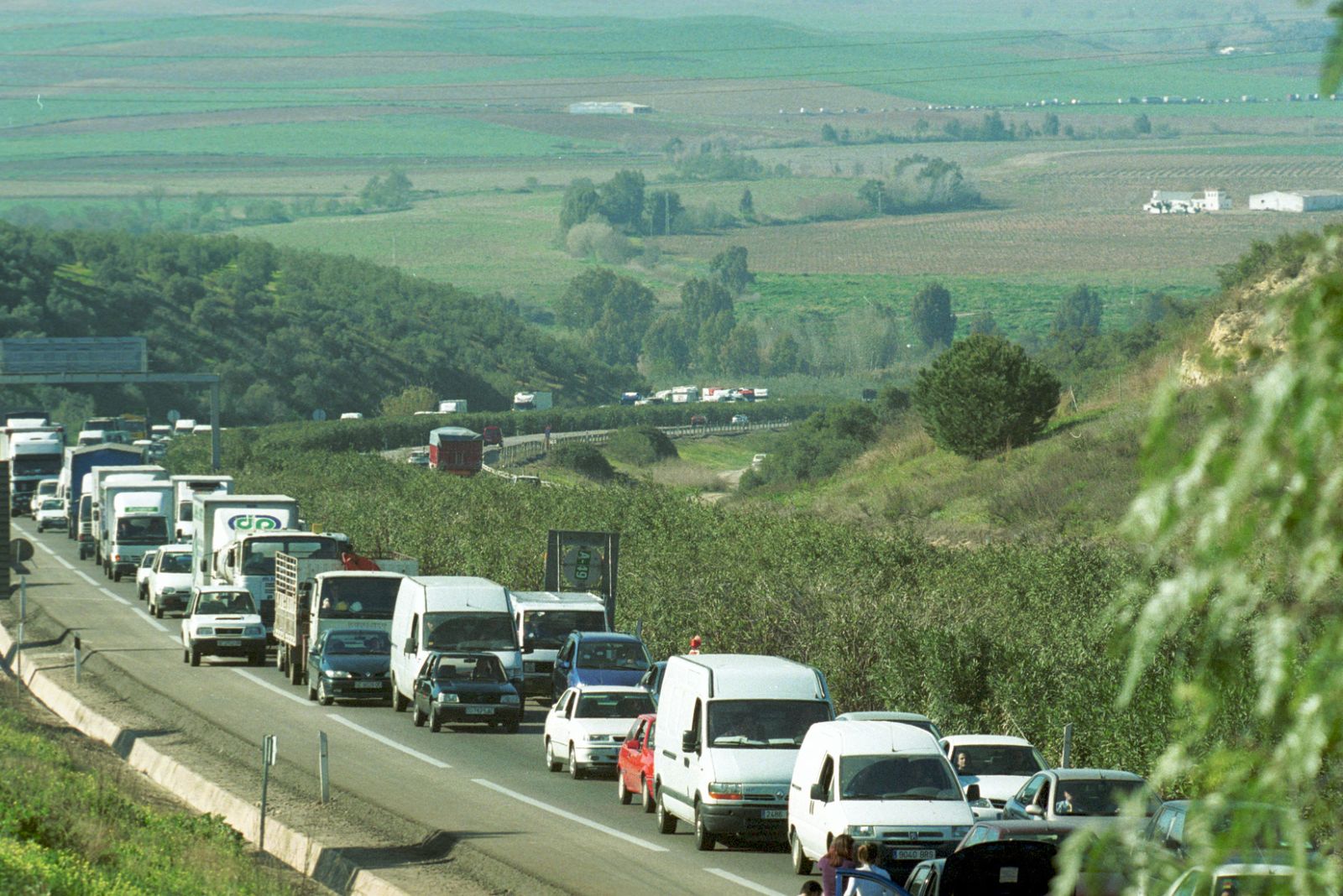 Imagen de archivo de un atasco.