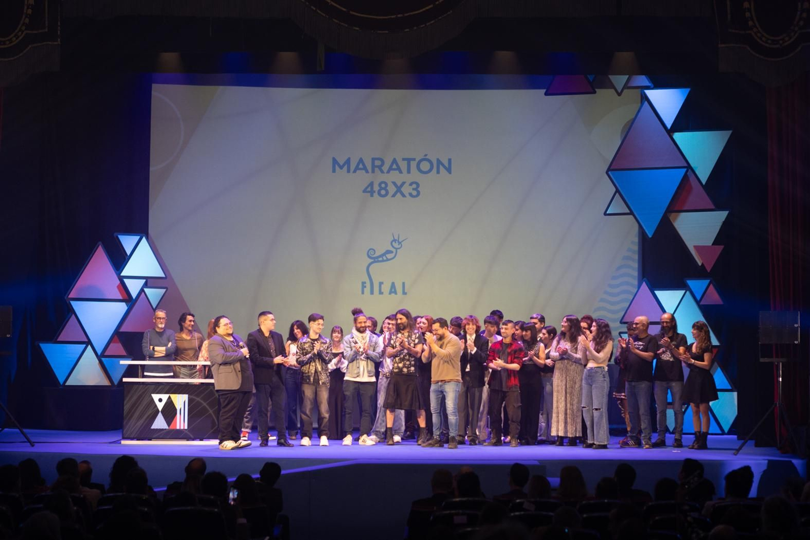 Gala del certamen 48x3 celebrado en la edición del pasado del Festival.