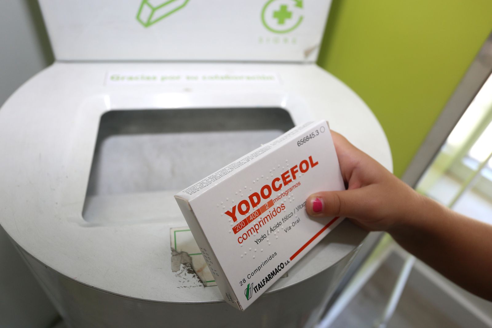 Punto de reciclaje Sigre.