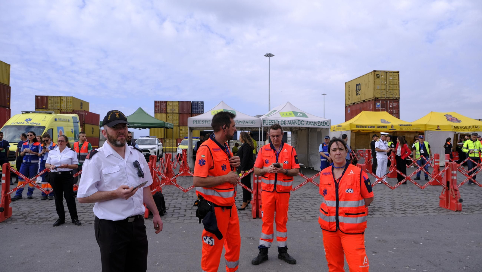 Ejercicio Marsec25 simulacro, en el Puerto de Almería, en imágenes