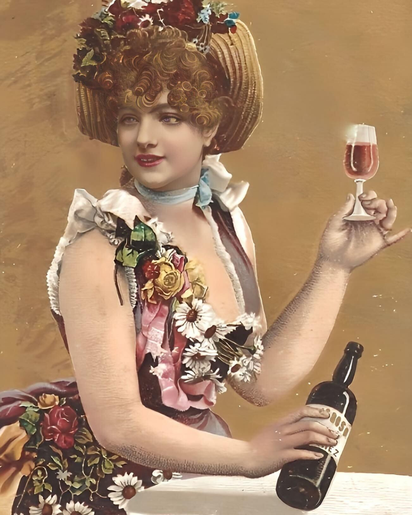 El jerez en una bella cromolitografía de finales del XIX.