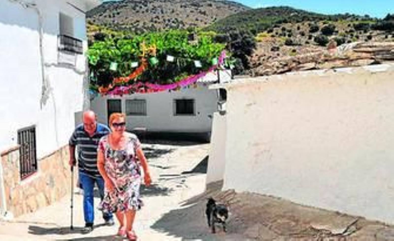 Las calles.                Las viviendas de la Rambla del Agua mantienen la arquitectura tradicional del pueblo tipo 'Alpujarra' con casas con porches de piedra, de terrados de launa.