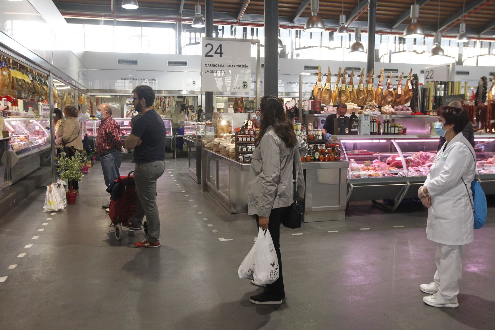Fotogalería Mercado Central de Almería en época de coronavirus