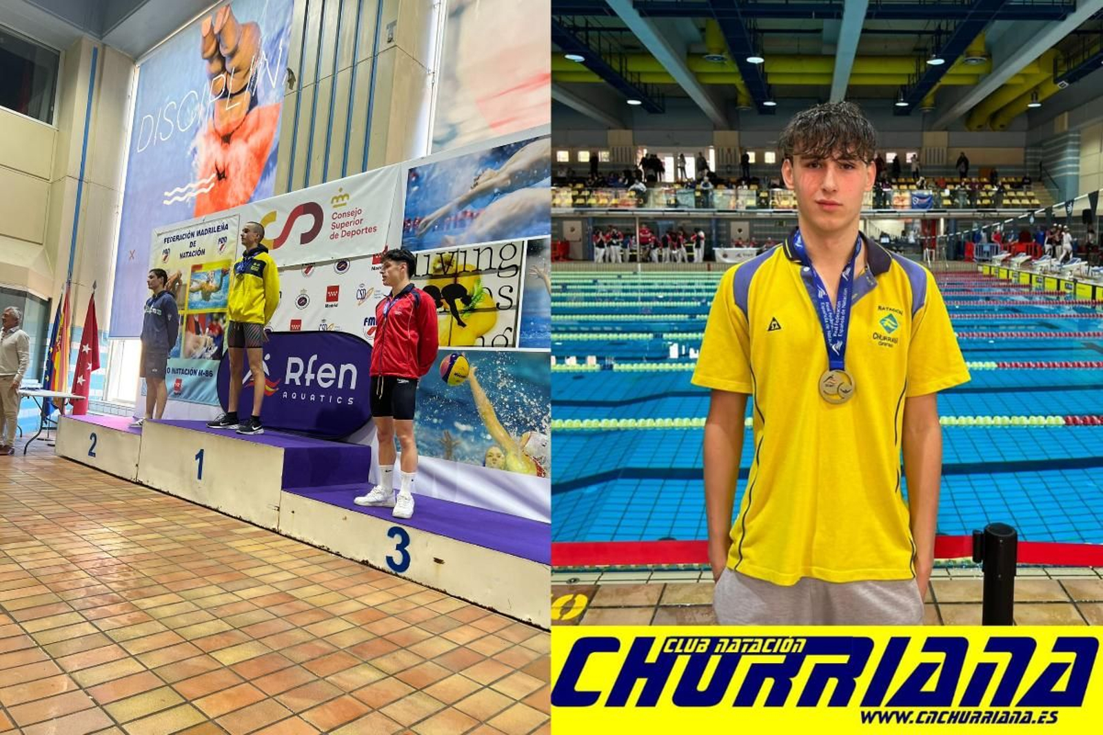 Carlos Garach y Felipe Martín, medallistas. Carlos Garach y Felipe Martín, medallistas.