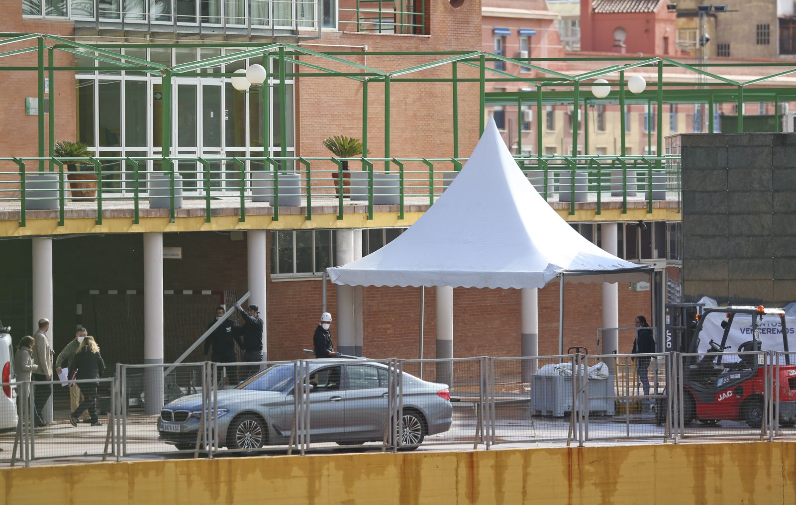 Carranque se convierte en un hospital de campaña