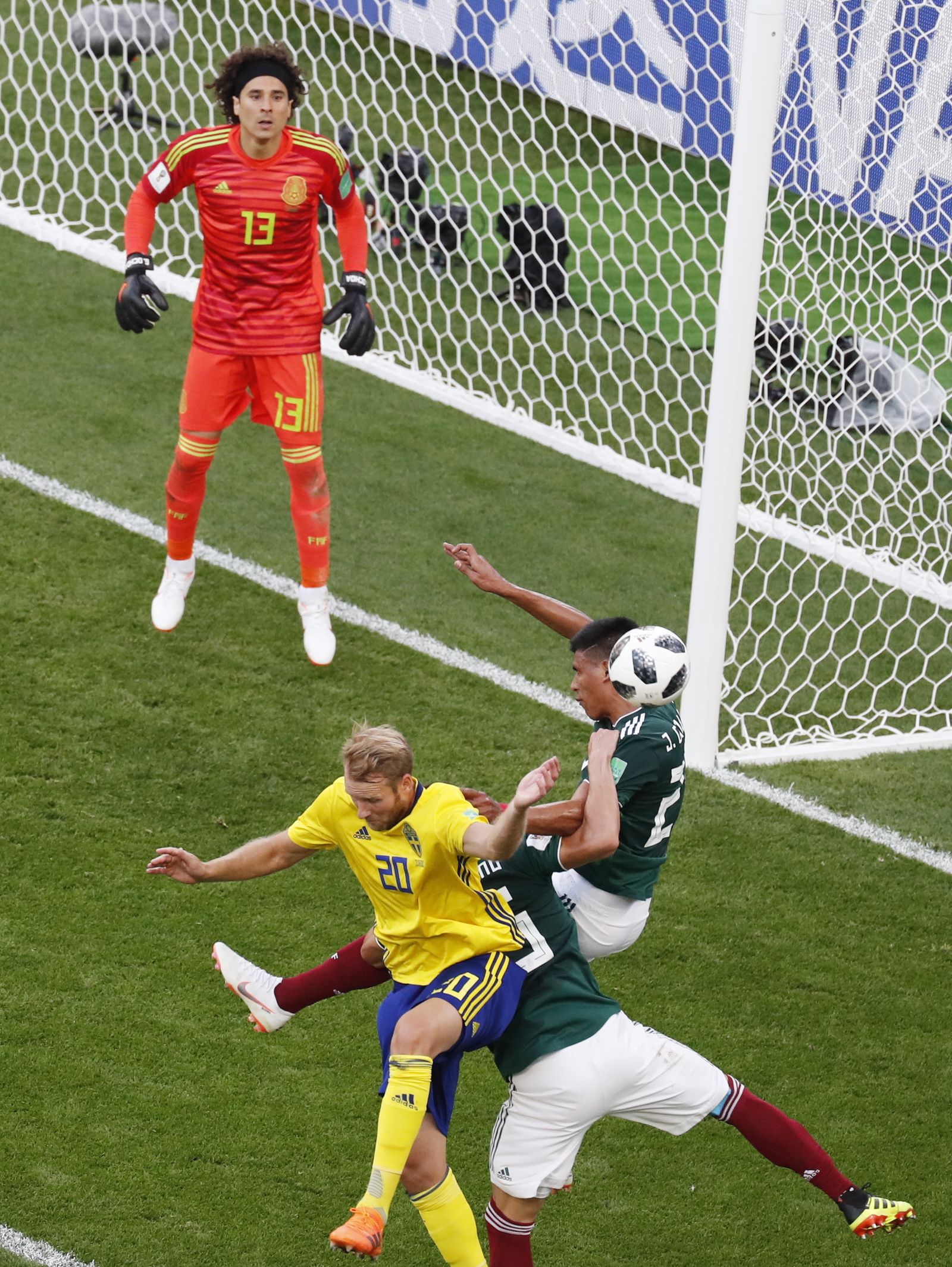 Las imágenes del México-Suecia