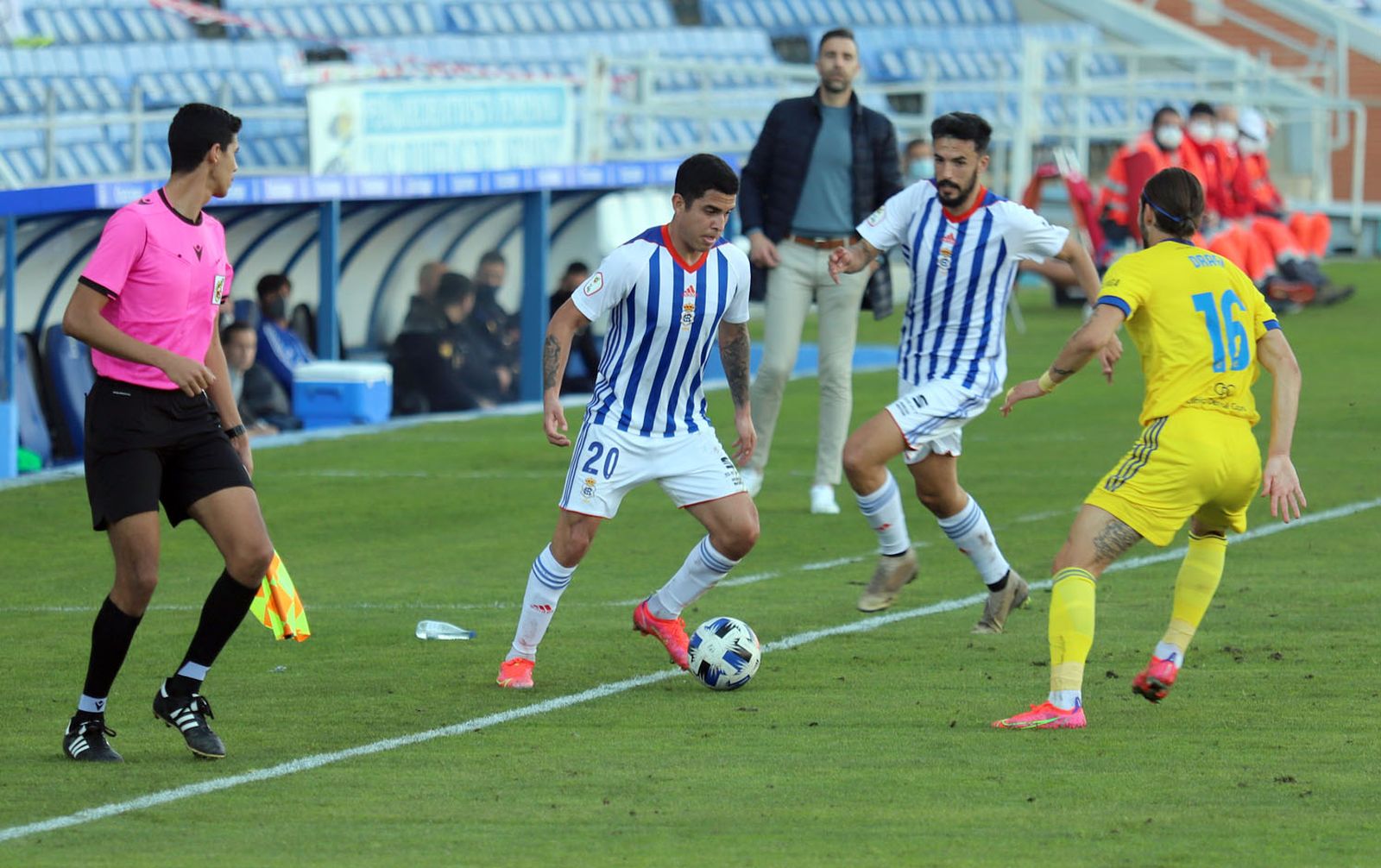 El Recre-Cádiz Mirandilla fue uno de los partidos aplazados en la 20/21.