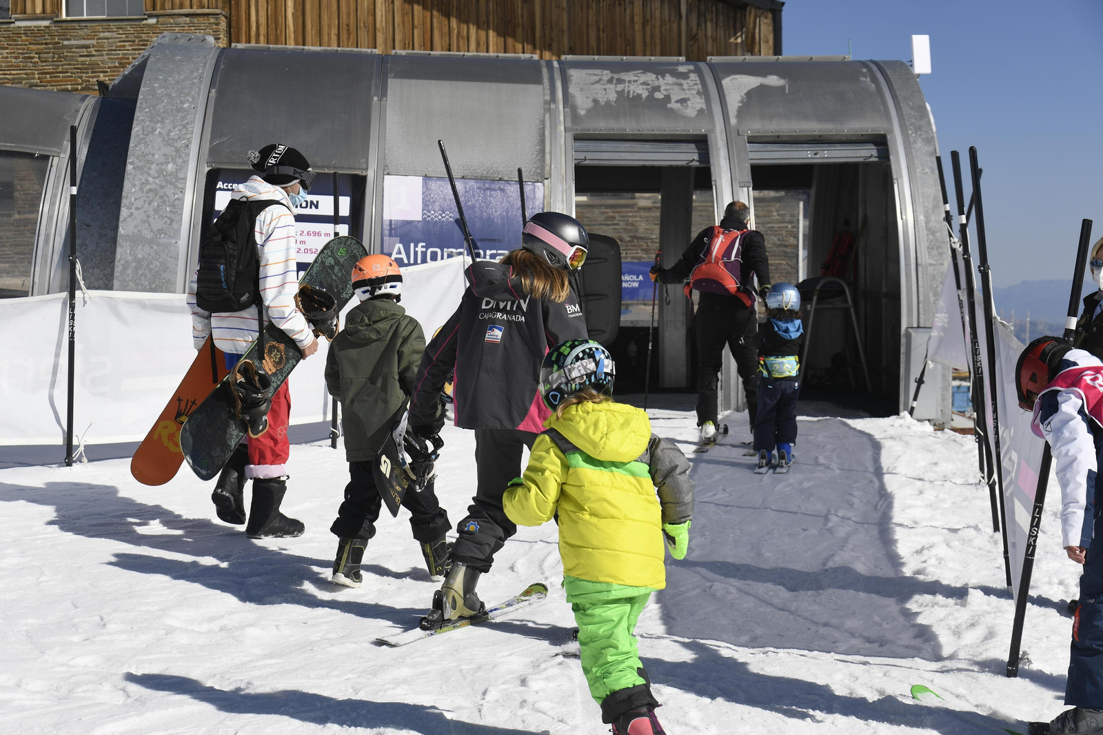 Fotos del último día de esquí en Sierra Nevada