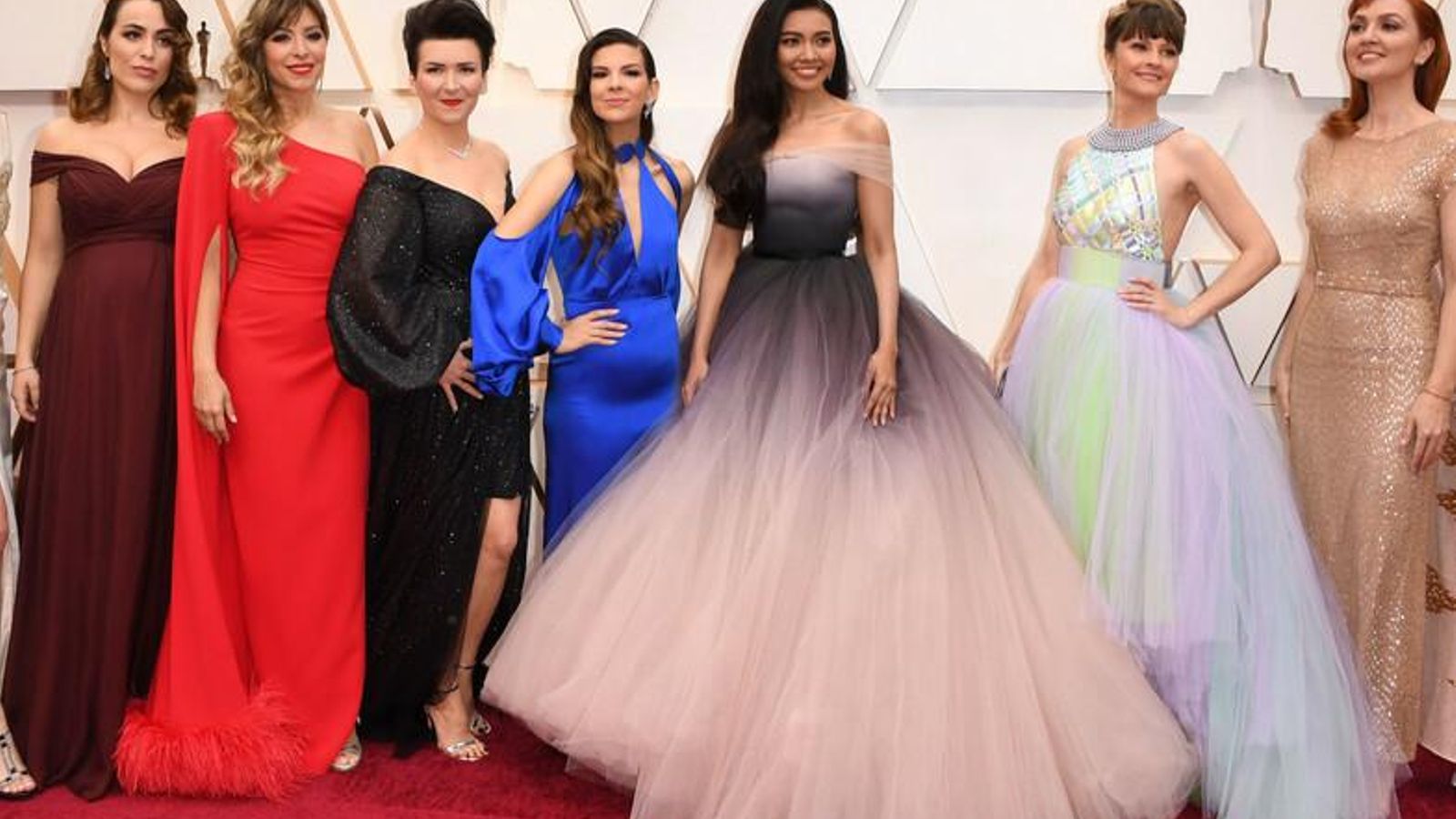 Gisela, con las otras 'Elsas' del mundo.