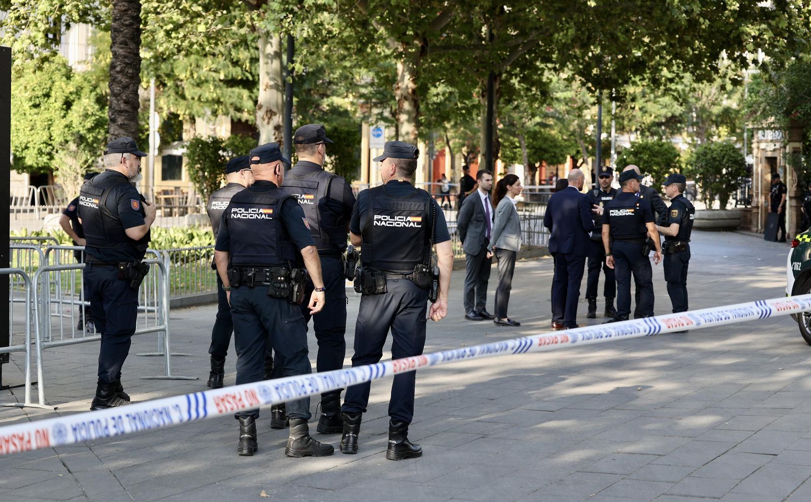 LLegada de los mandatarios de la ONU a la cena en el Alcázar