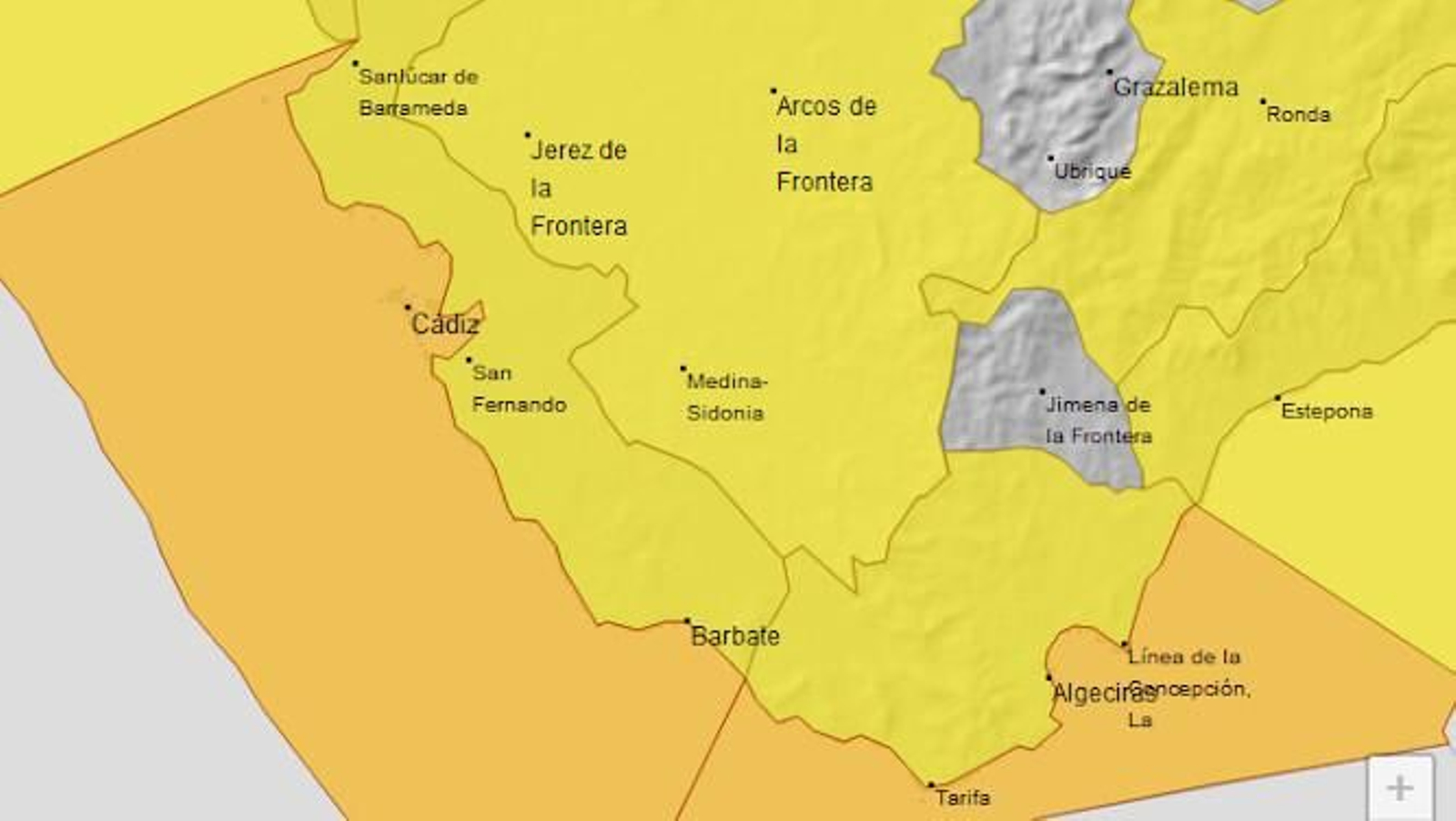 Alertas activas este domingo en la provincia.