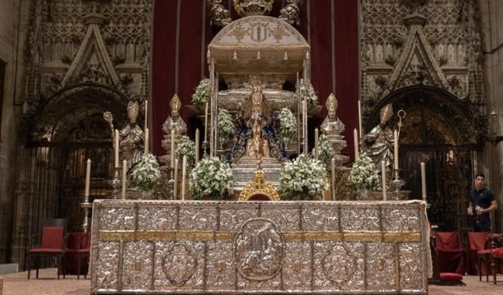 La Virgen de los Reyes en el altar del jubileo