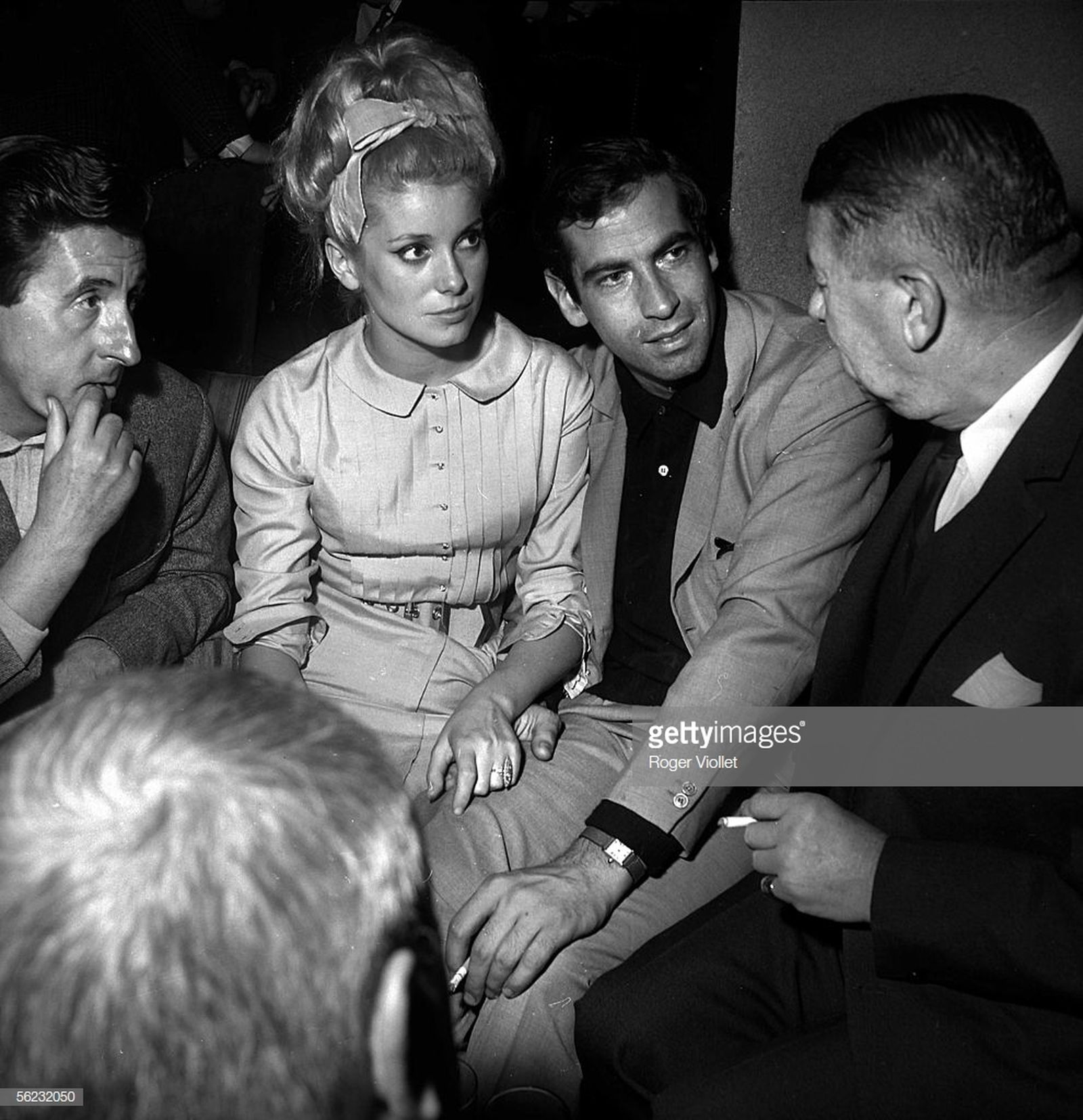 La actriz, con Roger Vadim, con quien tuvo a su primer hijo.