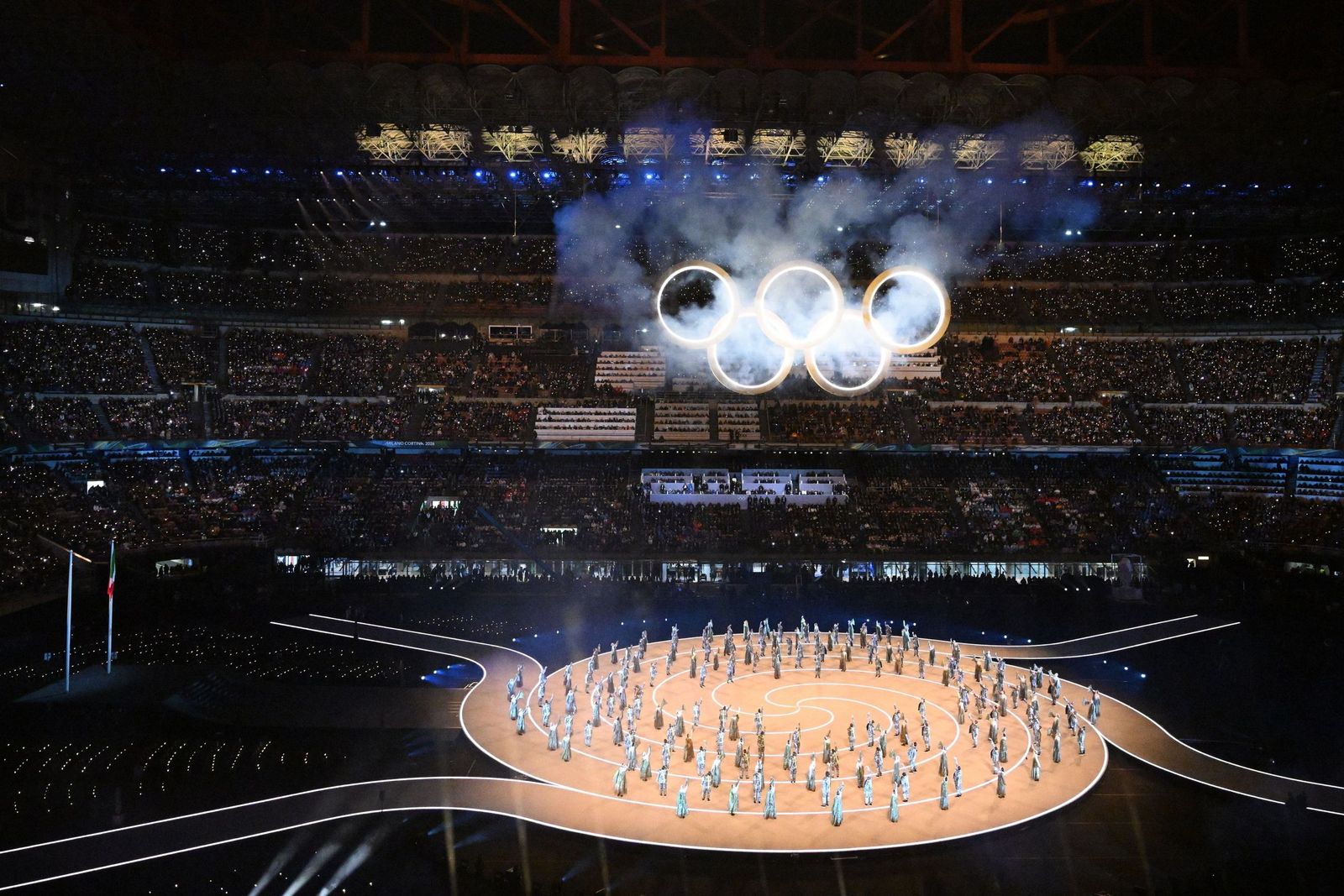 Una imagen de la inauguración de los Juegos Olímpicos de Milano Cortina 2026.