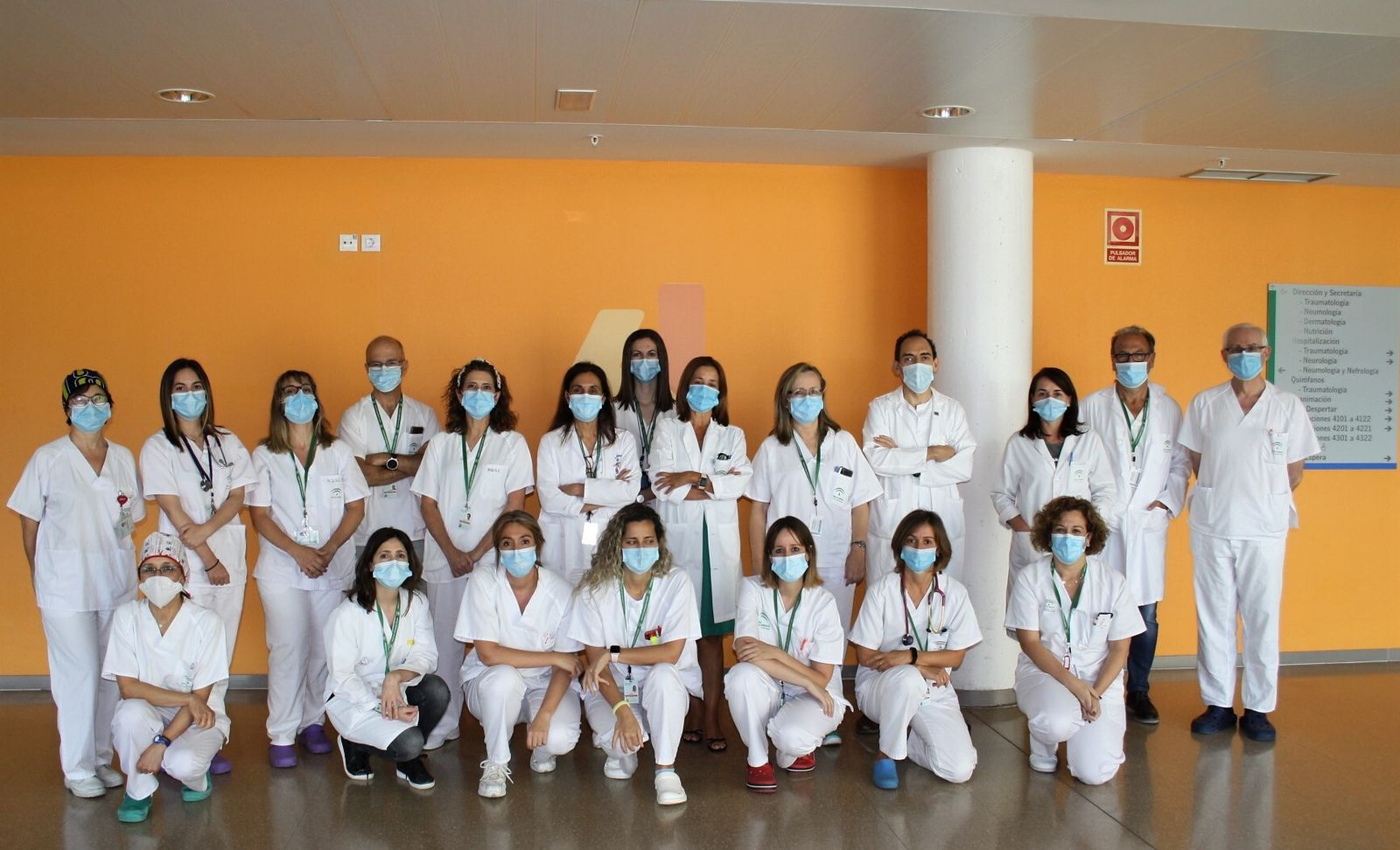 Equipo de neumología que realiza el seguimiento post-Covid