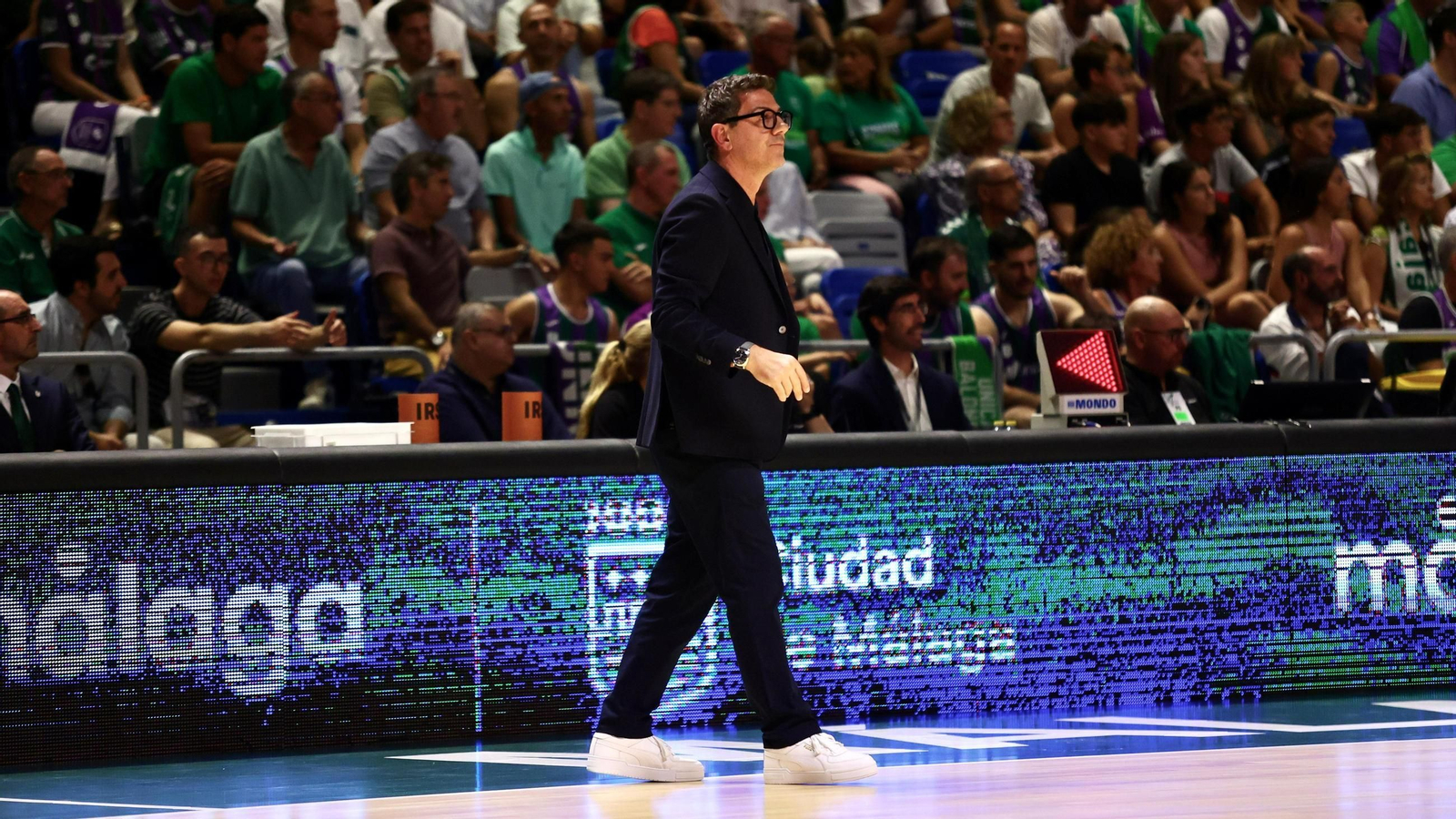 Fotis Katsikaris durante el encuentro.