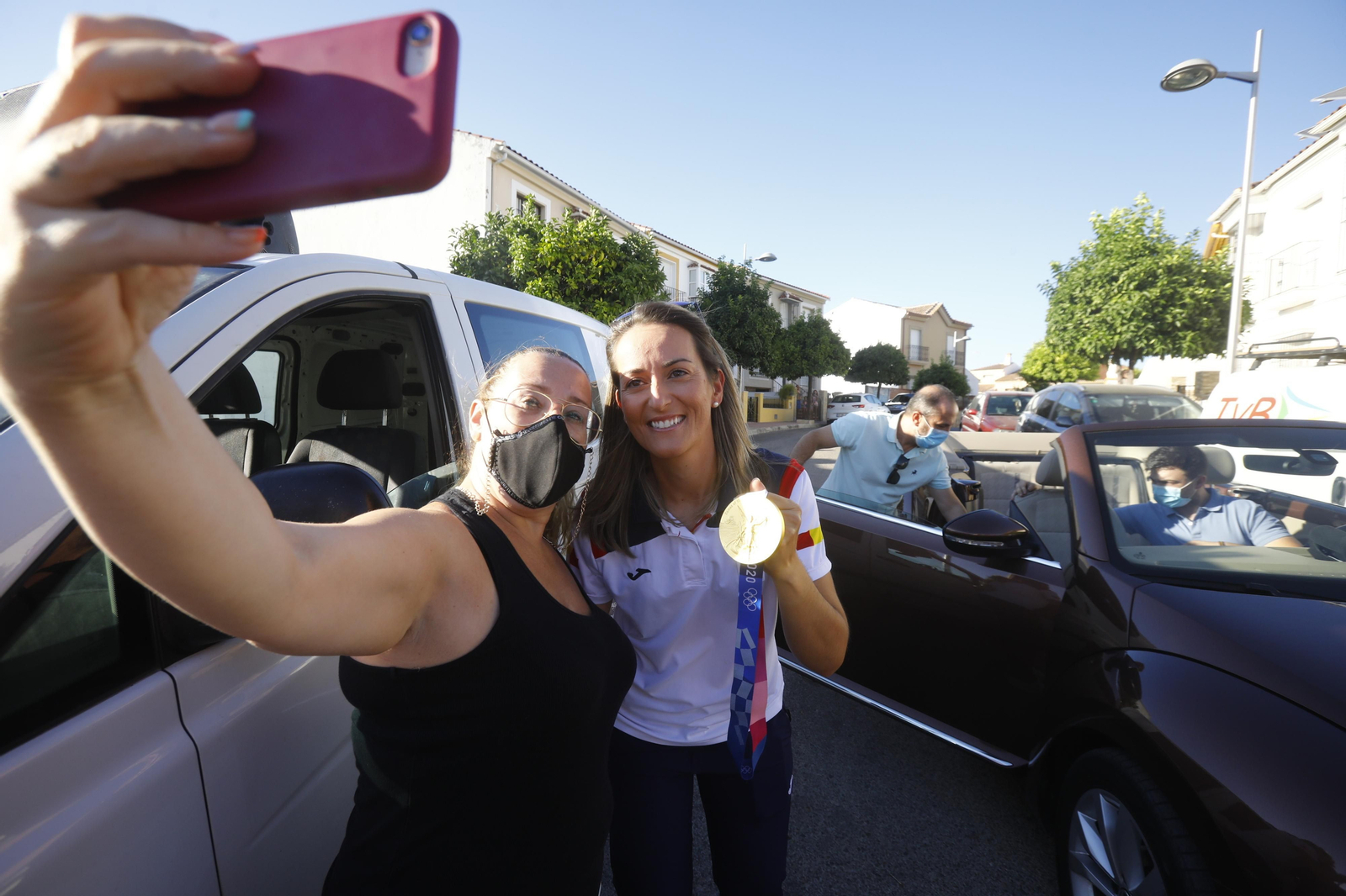 Las imágenes del homenaje a Fátima Gálvez en Baena tras su oro olímpico en Tokio