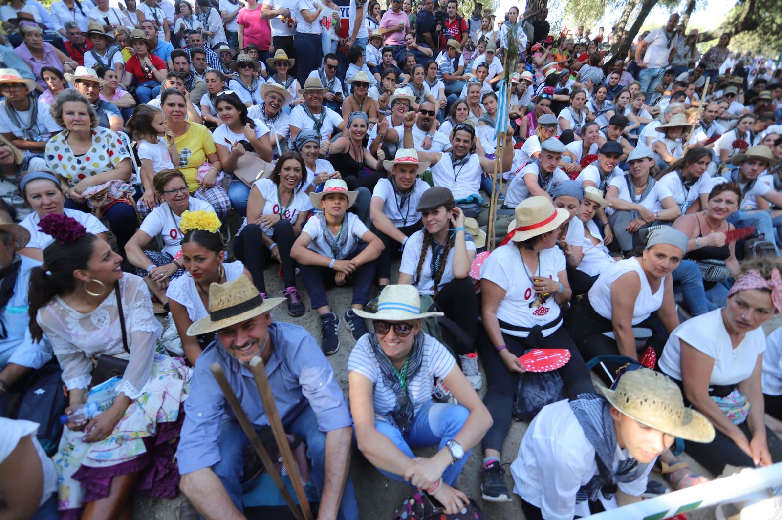 Imágenes de la Hermandad del Rocío de Huelva en la charca