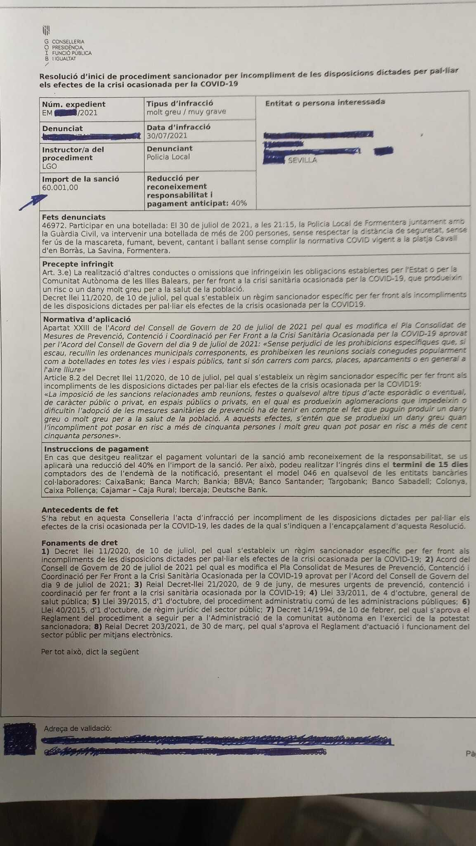 La denuncia a la joven sevillana