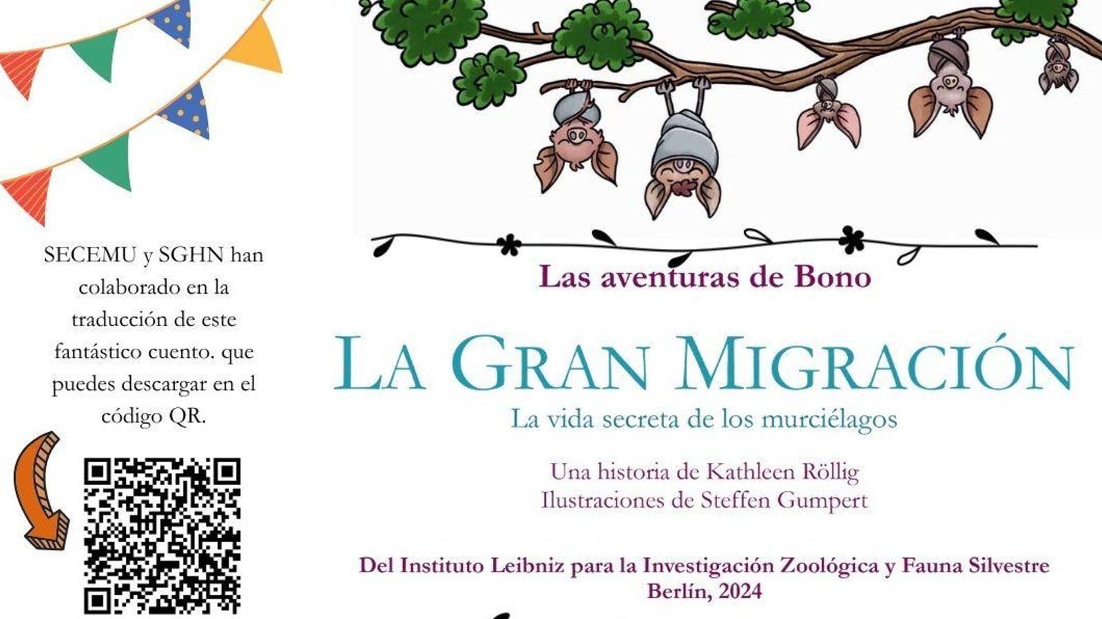 'La Gran Migración, la vida secreta de los murciélagos', de Kathleen Röllig e ilustrada por Steffen Gumpert.