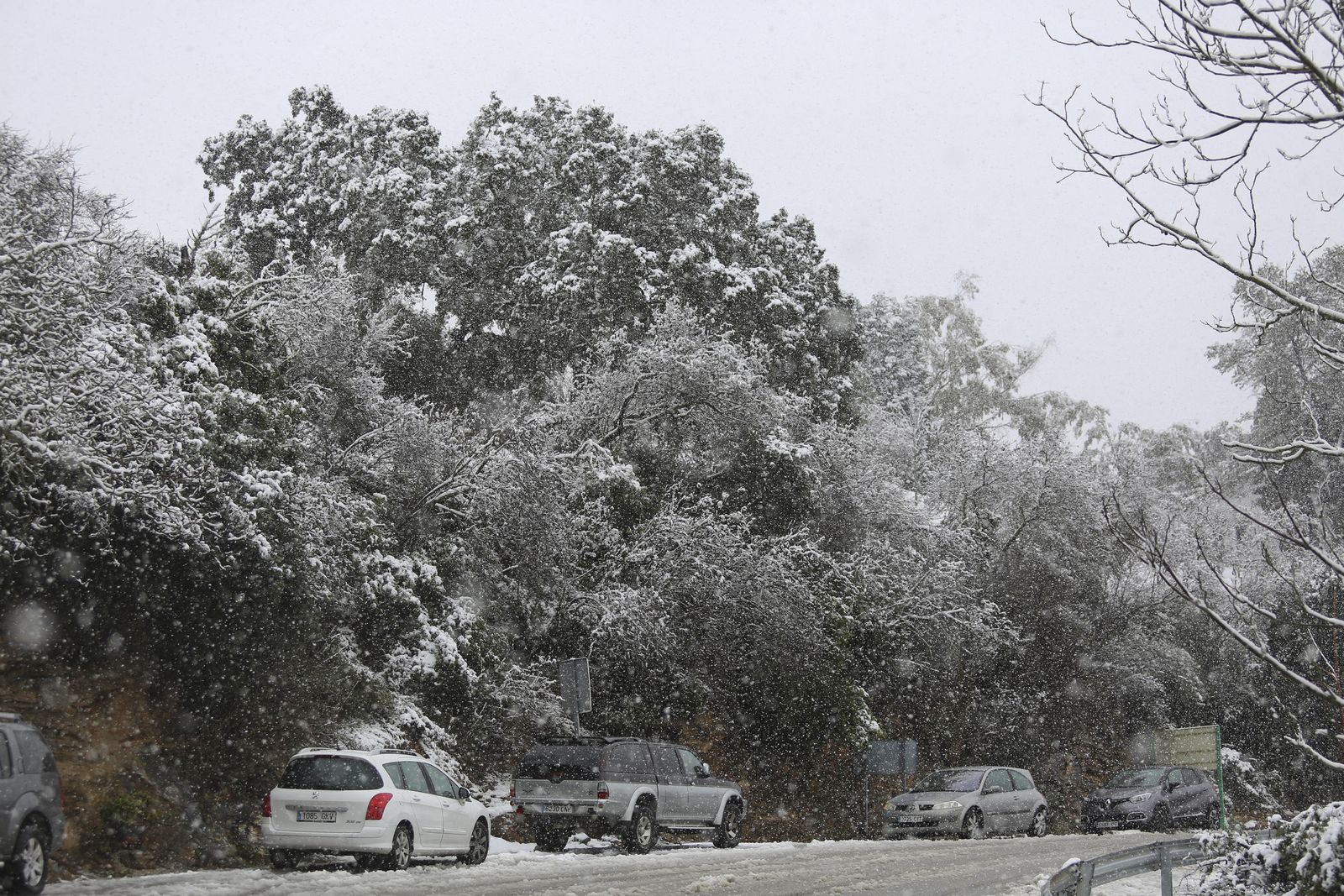 Las imágenes de la nevada en Málaga