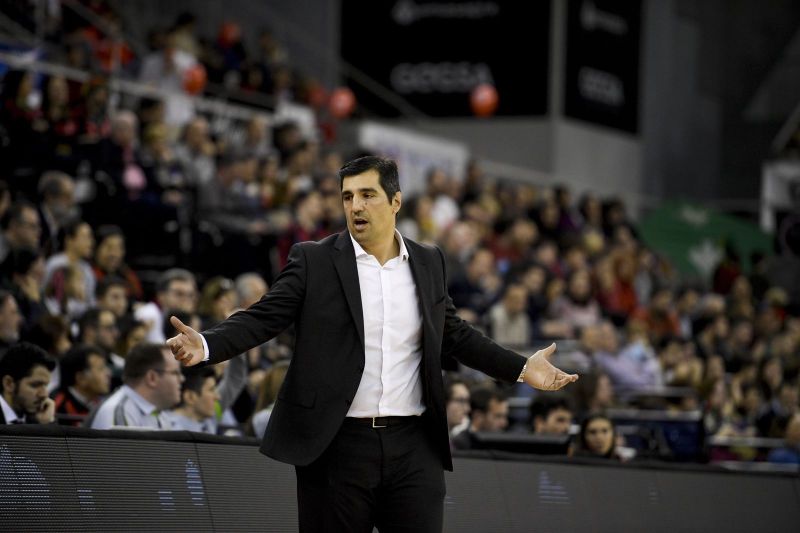 Pablo Pin durante el encuentro ante el CBC Valladolid