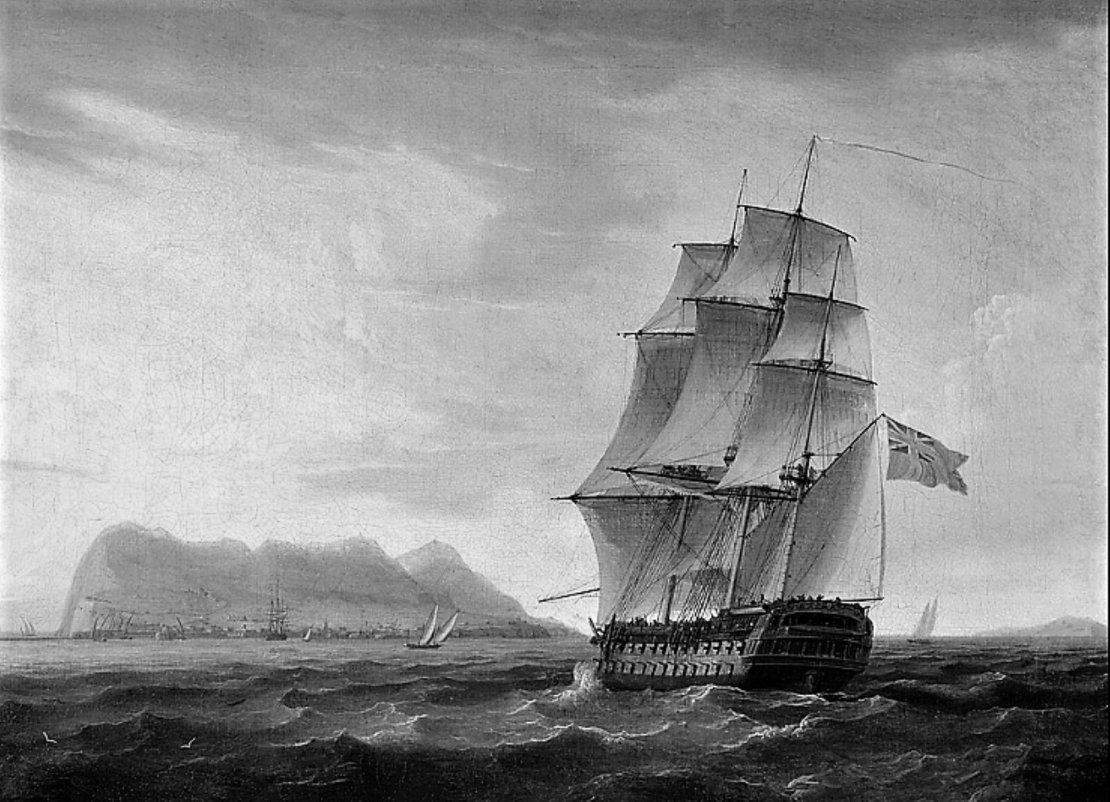 Gibraltar a finales del siglo XVIII.