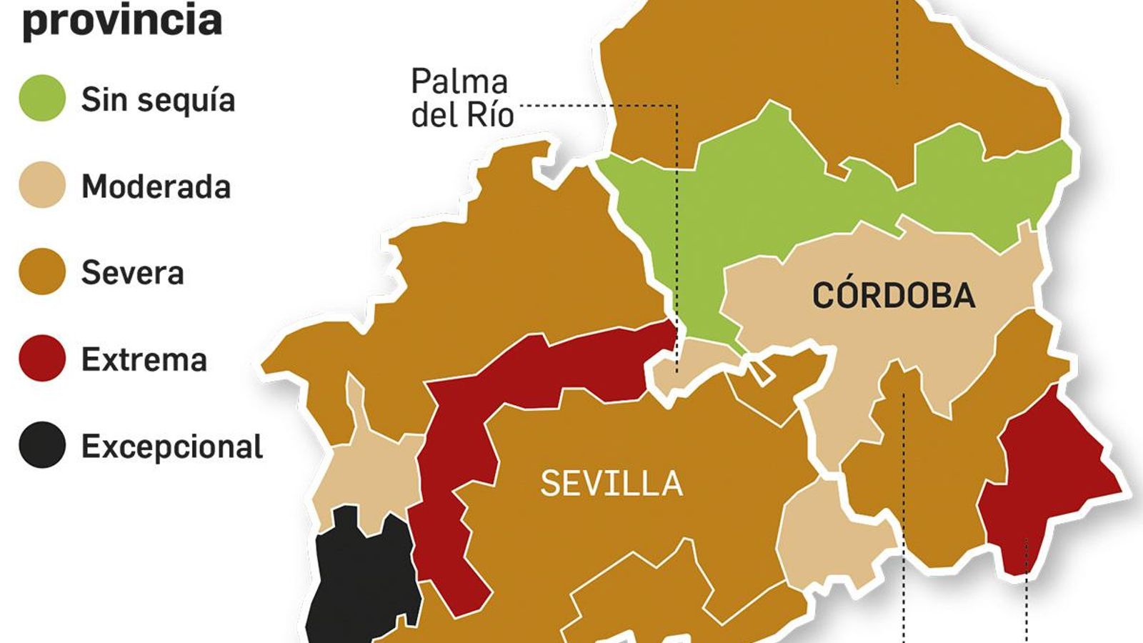 Situación de la sequía pluviométrica en la provincia. Situación de la sequía pluviométrica en la provincia.