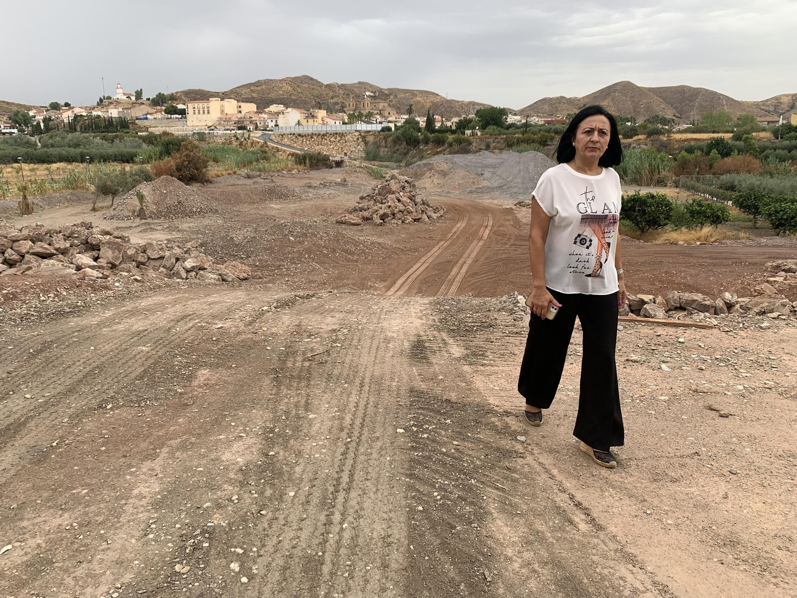 La alcaldesa ha visitado la zona donde se ubicará el merendero.