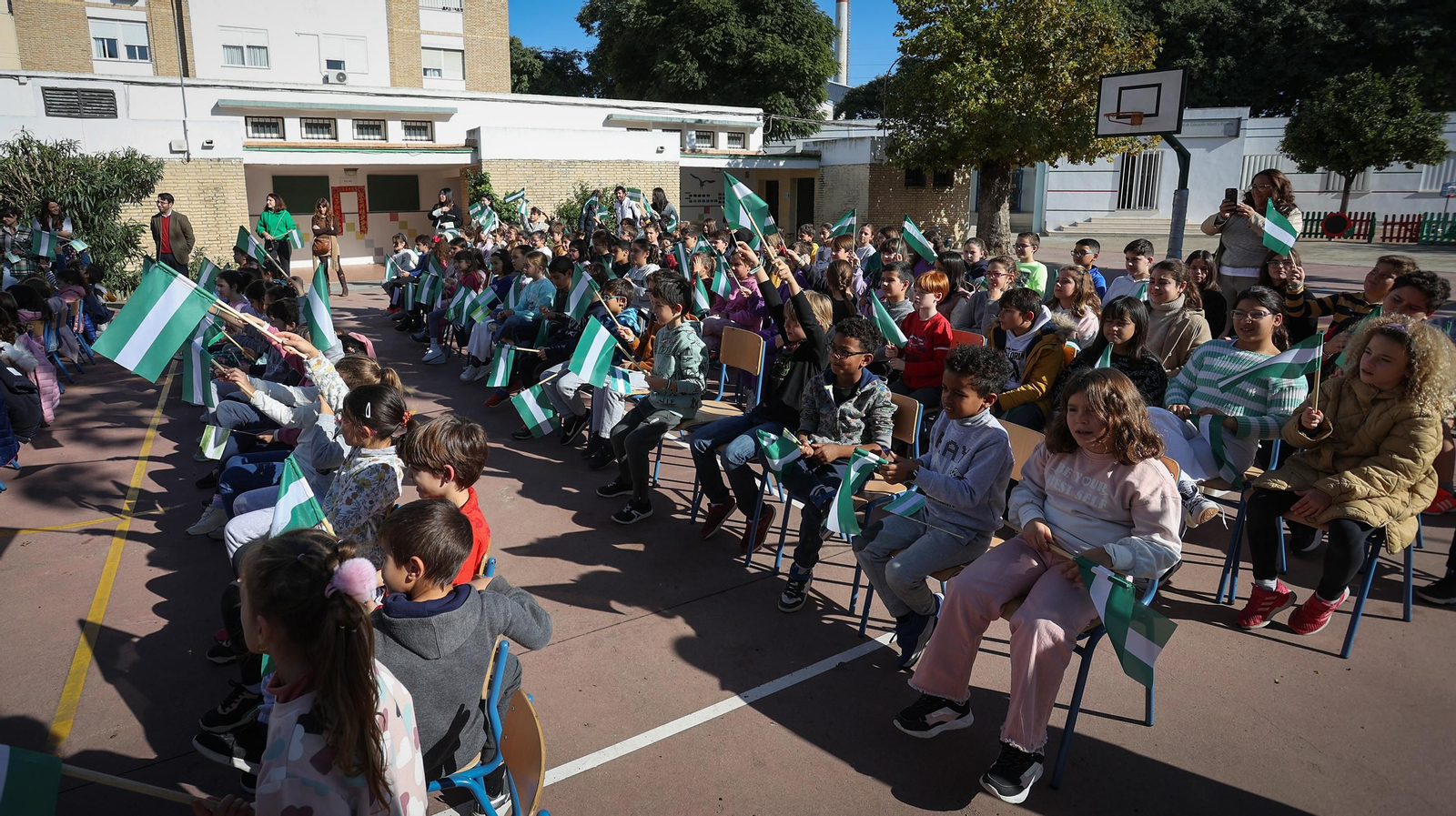 Actos por el Día de la Bandera de Andalucía en CEIP Pío XII