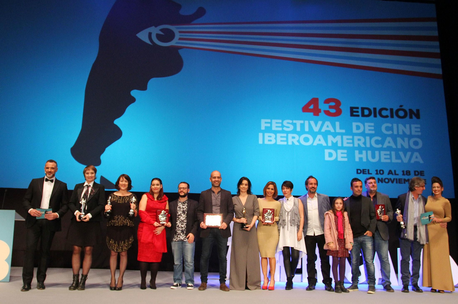 Imágenes de la gala de clausura del Festival de Cine Iberoamericano de Huelva.