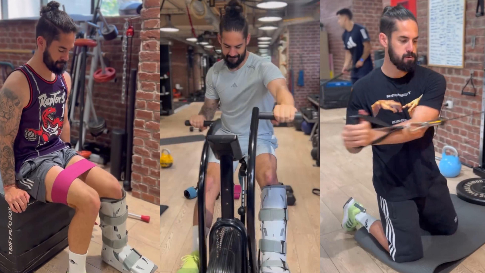 Isco trabaja en el gimnasio de cara a la próxima temporada
